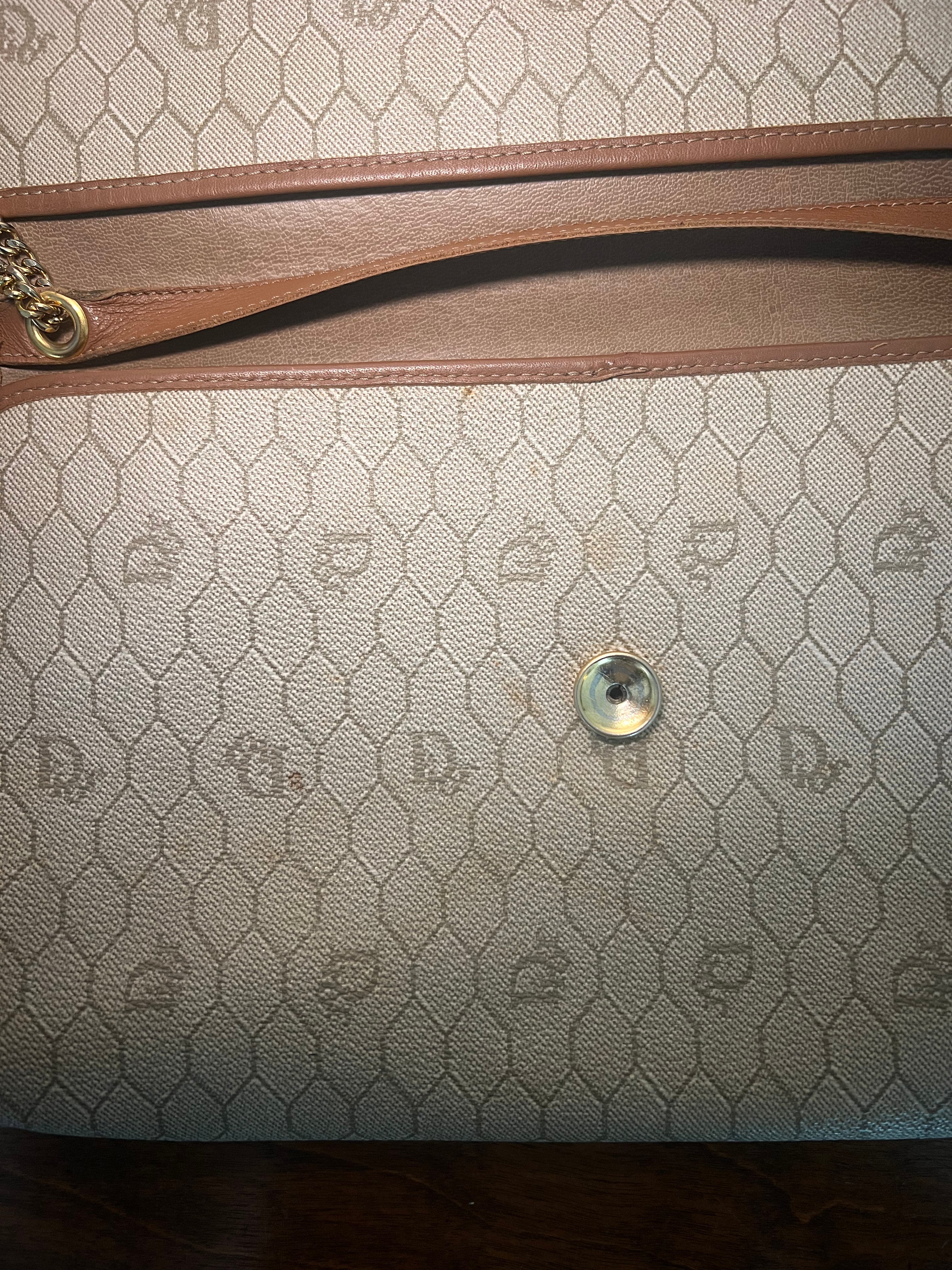 Vintage Christian Dior Honeycomb Crossbody Clutch