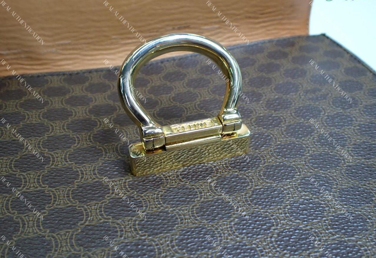 Vintage Céline Macadam D-Ring Flap Bag