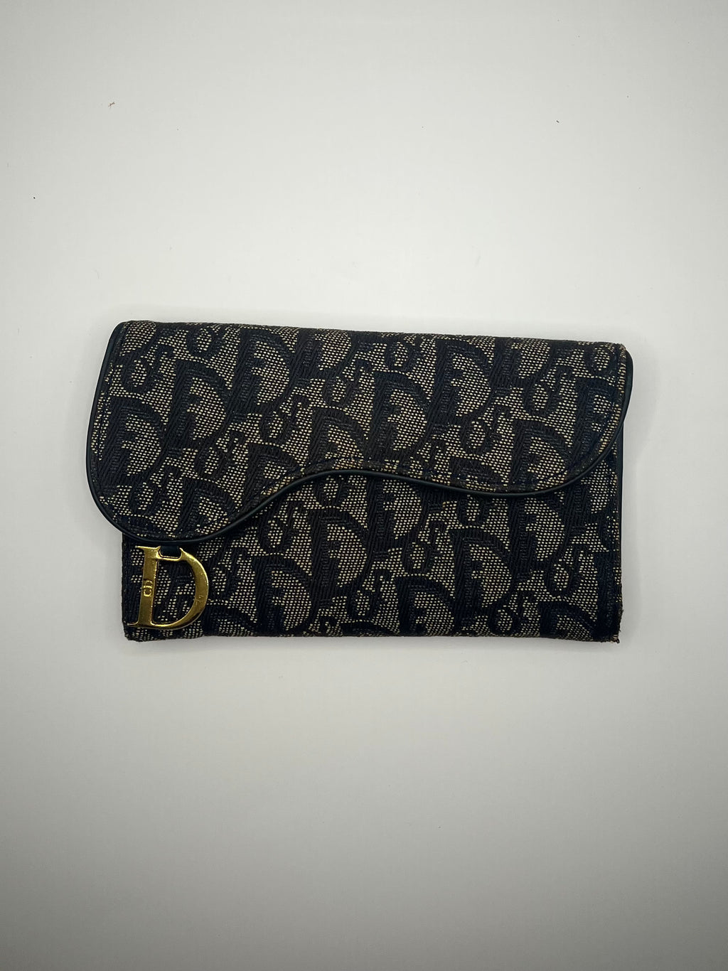 Christian Dior Oblique Saddle Long Wallet