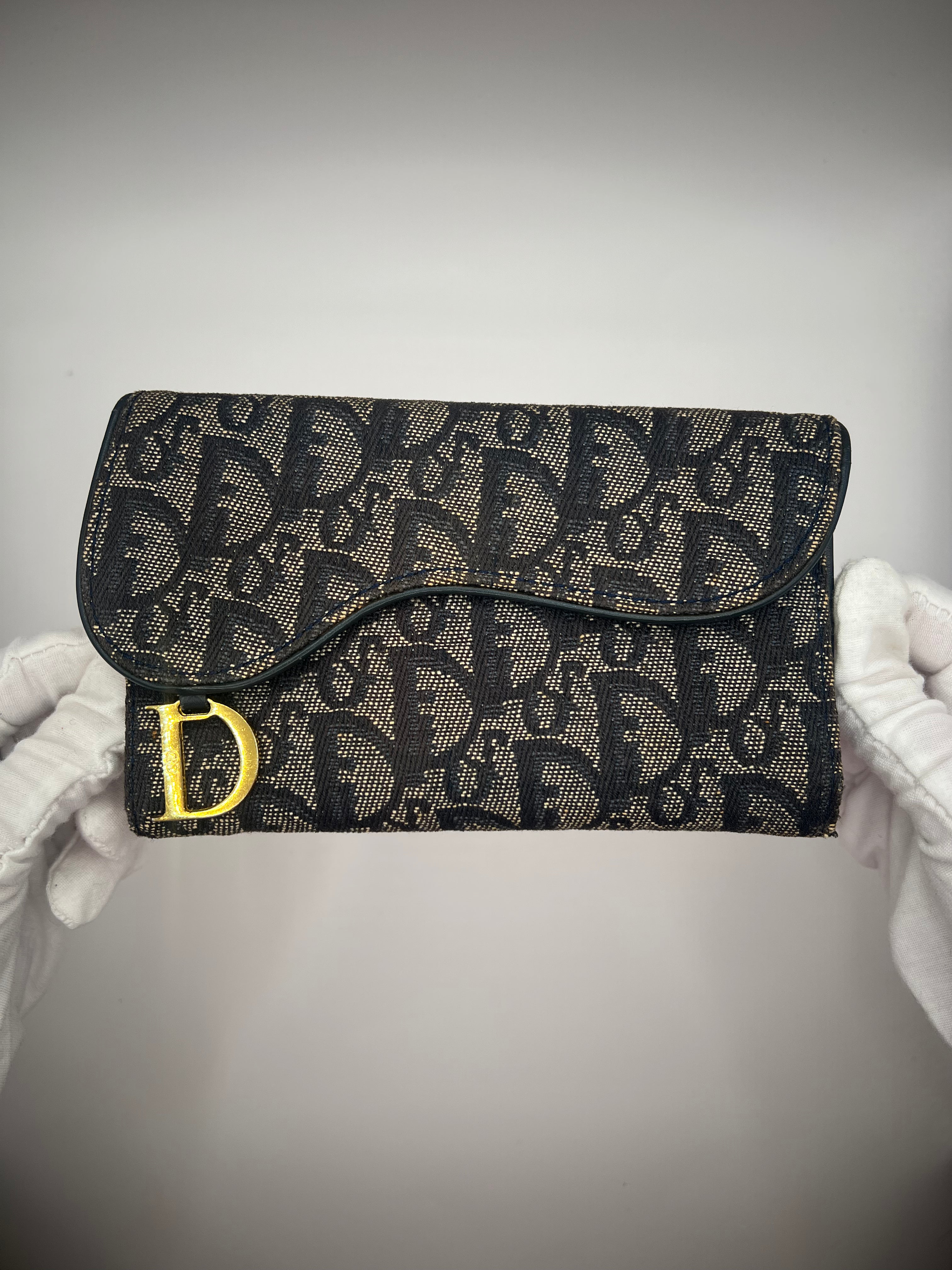 Christian Dior Oblique Saddle Long Wallet