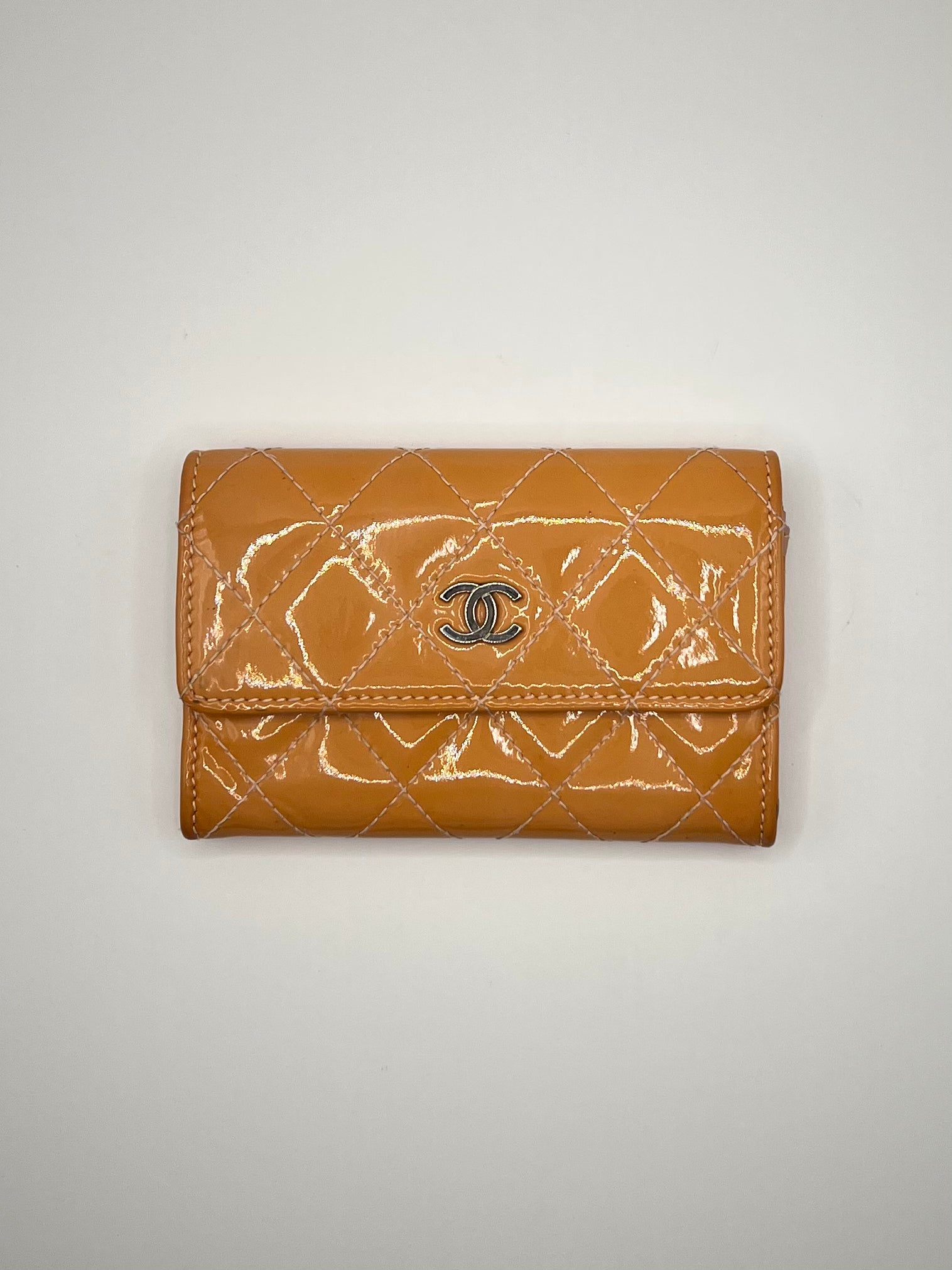 Chanel Matelassé Yellow Patent Leather Card Holder – 2010/2011 Collection