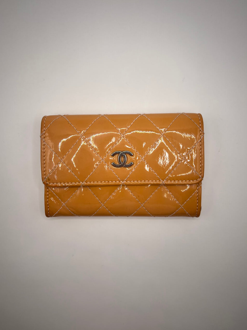 Chanel Matelassé Yellow Patent Leather Card Holder – 2010/2011 Collection
