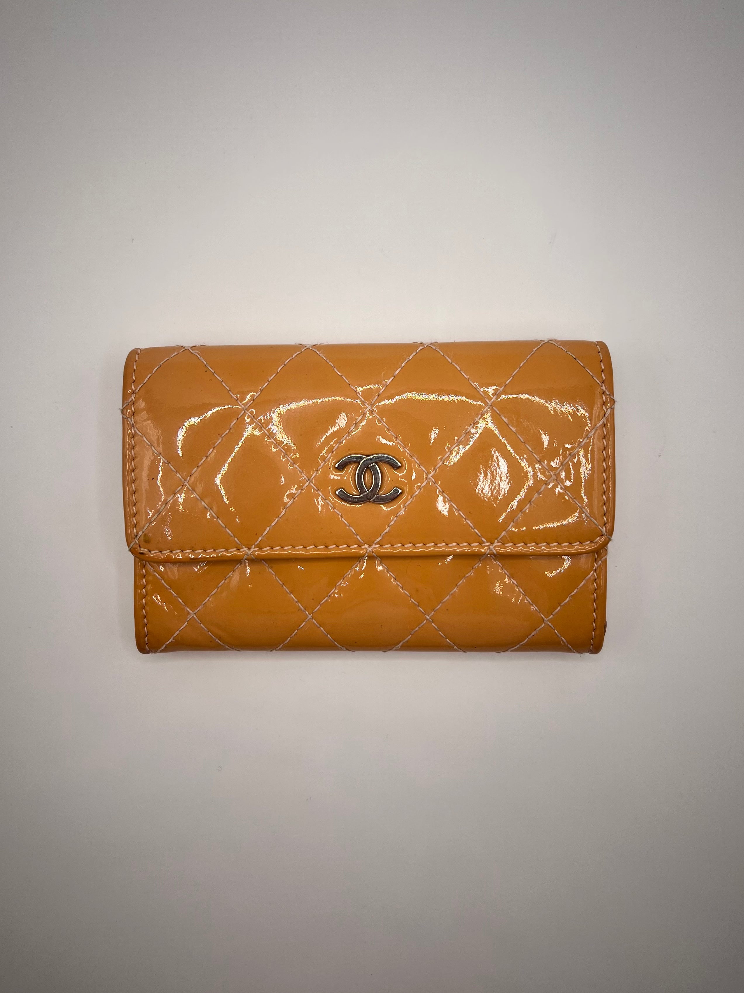 Chanel Matelassé Yellow Patent Leather Card Holder – 2010/2011 Collection