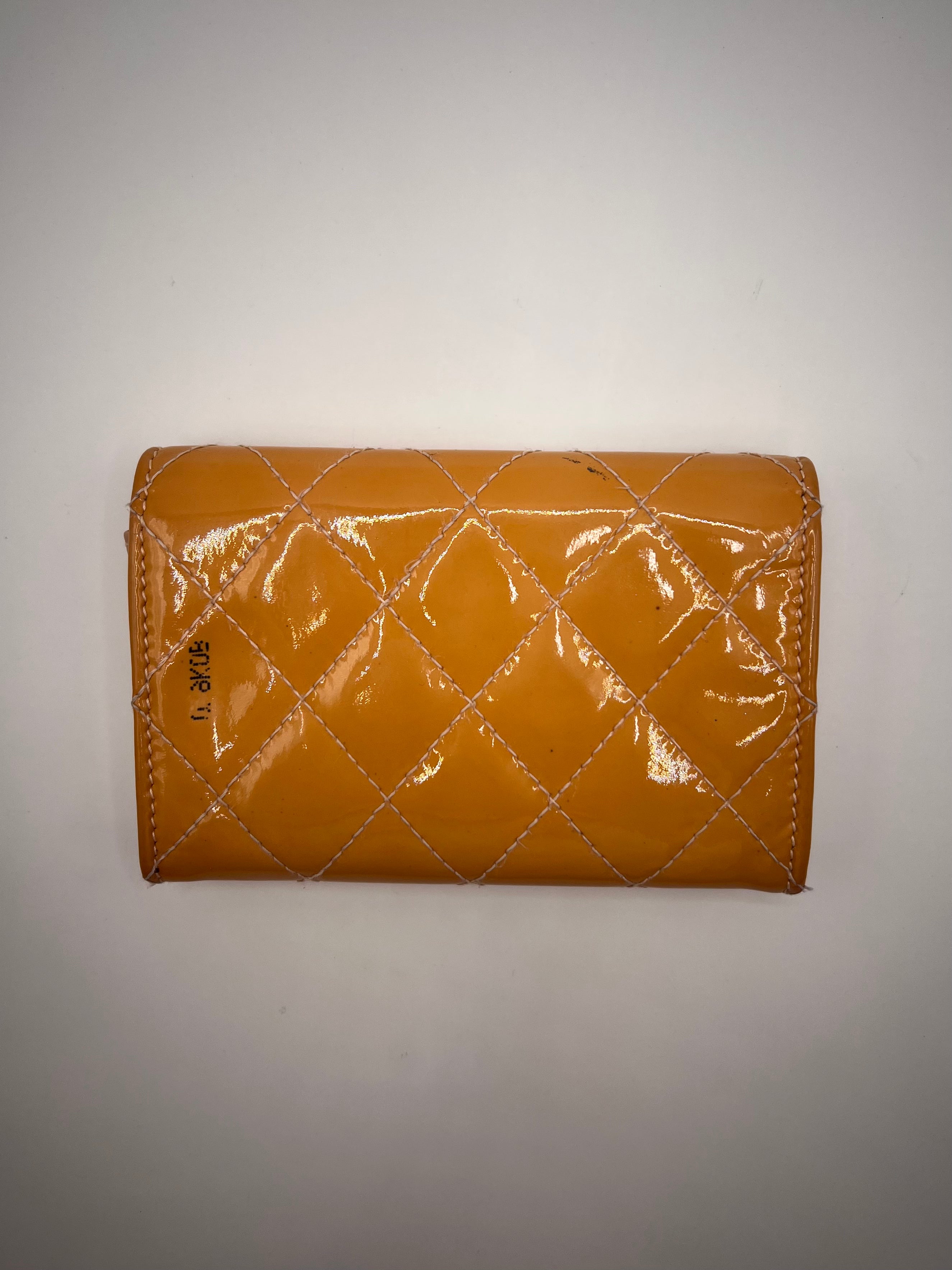 Chanel Matelassé Yellow Patent Leather Card Holder – 2010/2011 Collection