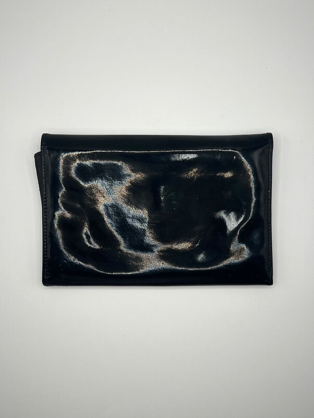 Chanel Black Patent Leather Wallet (2003–2004 Series)