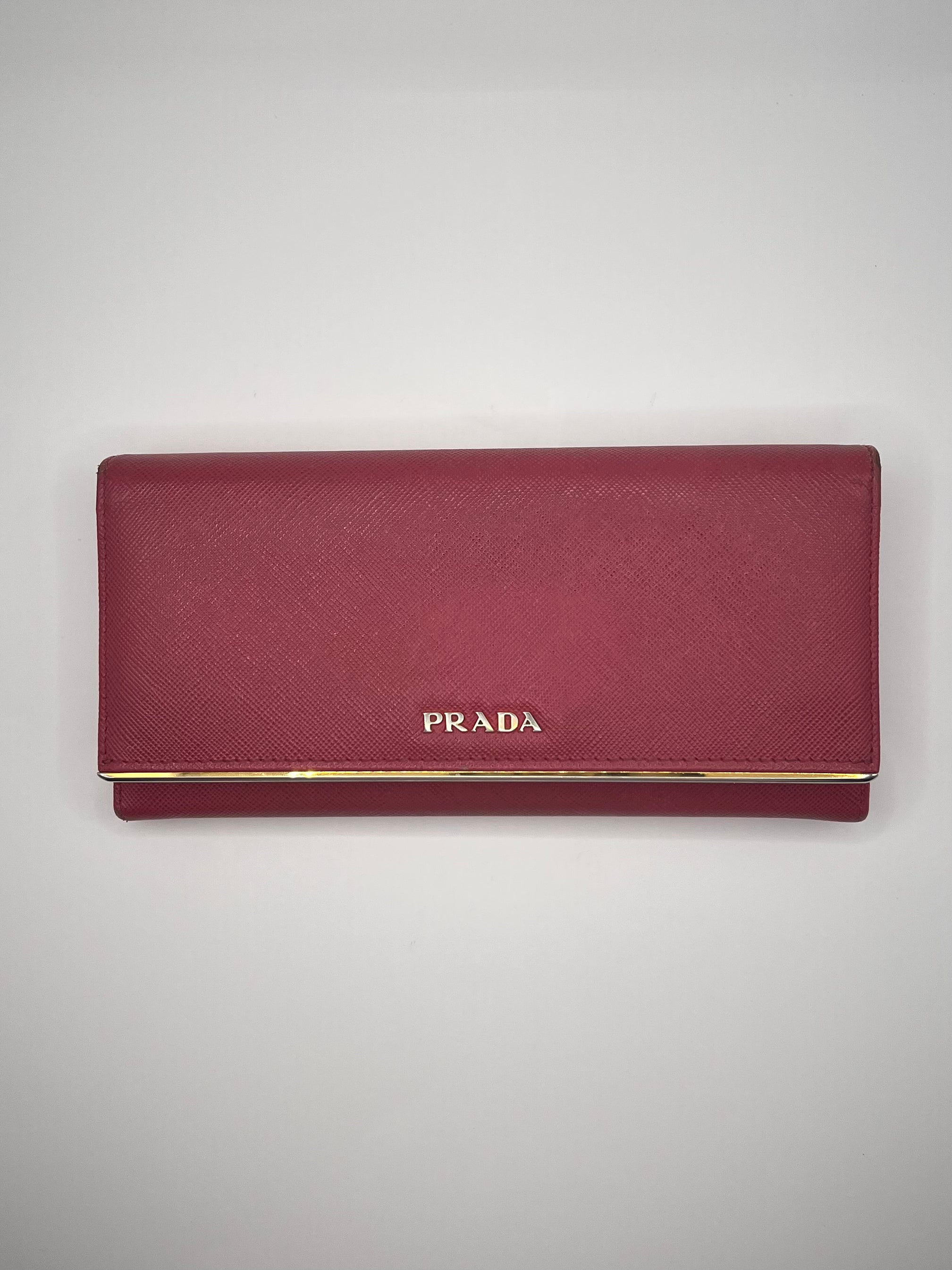 Prada Saffiano Leather Continental Wallet