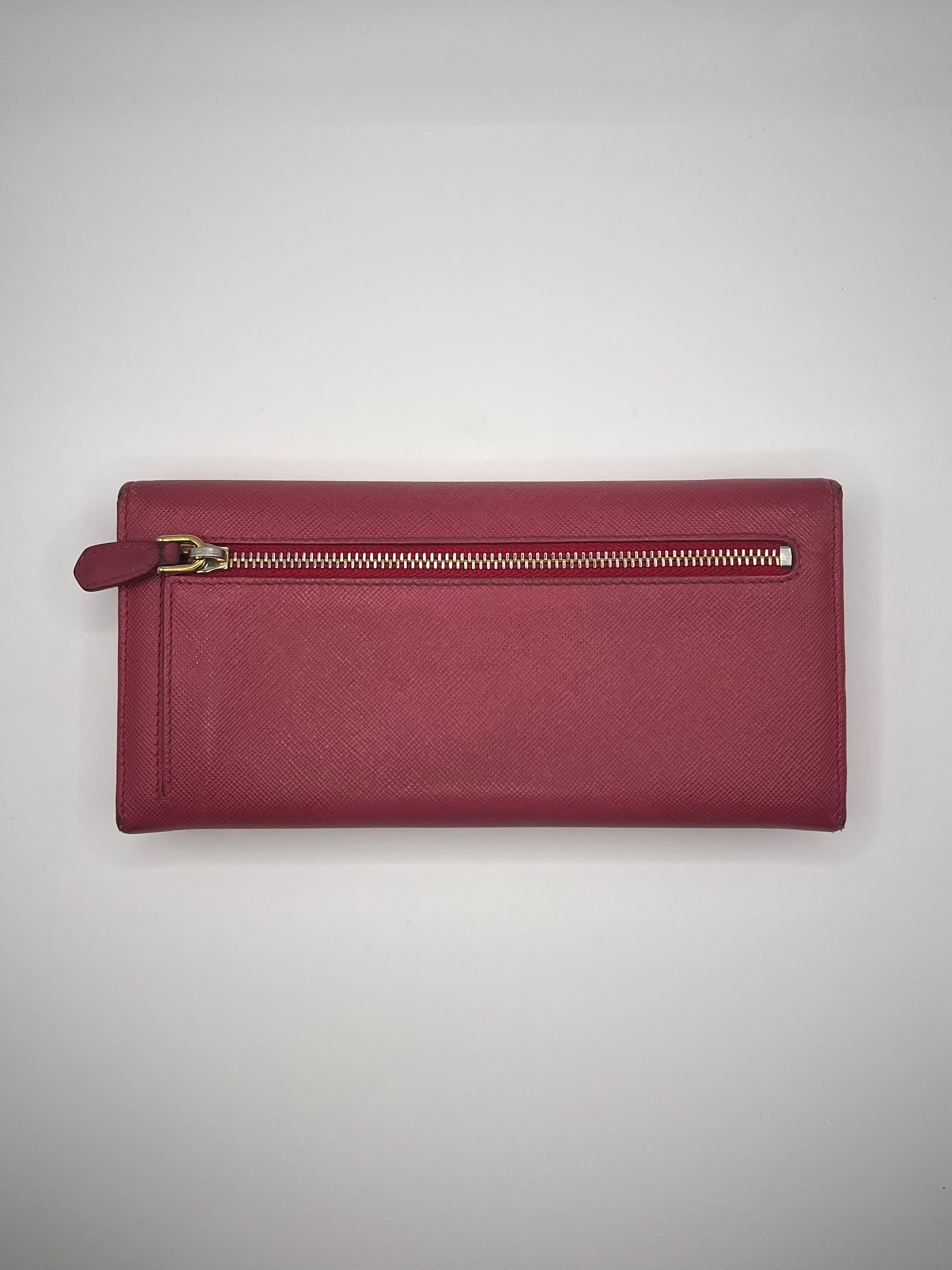 Prada Saffiano Leather Continental Wallet