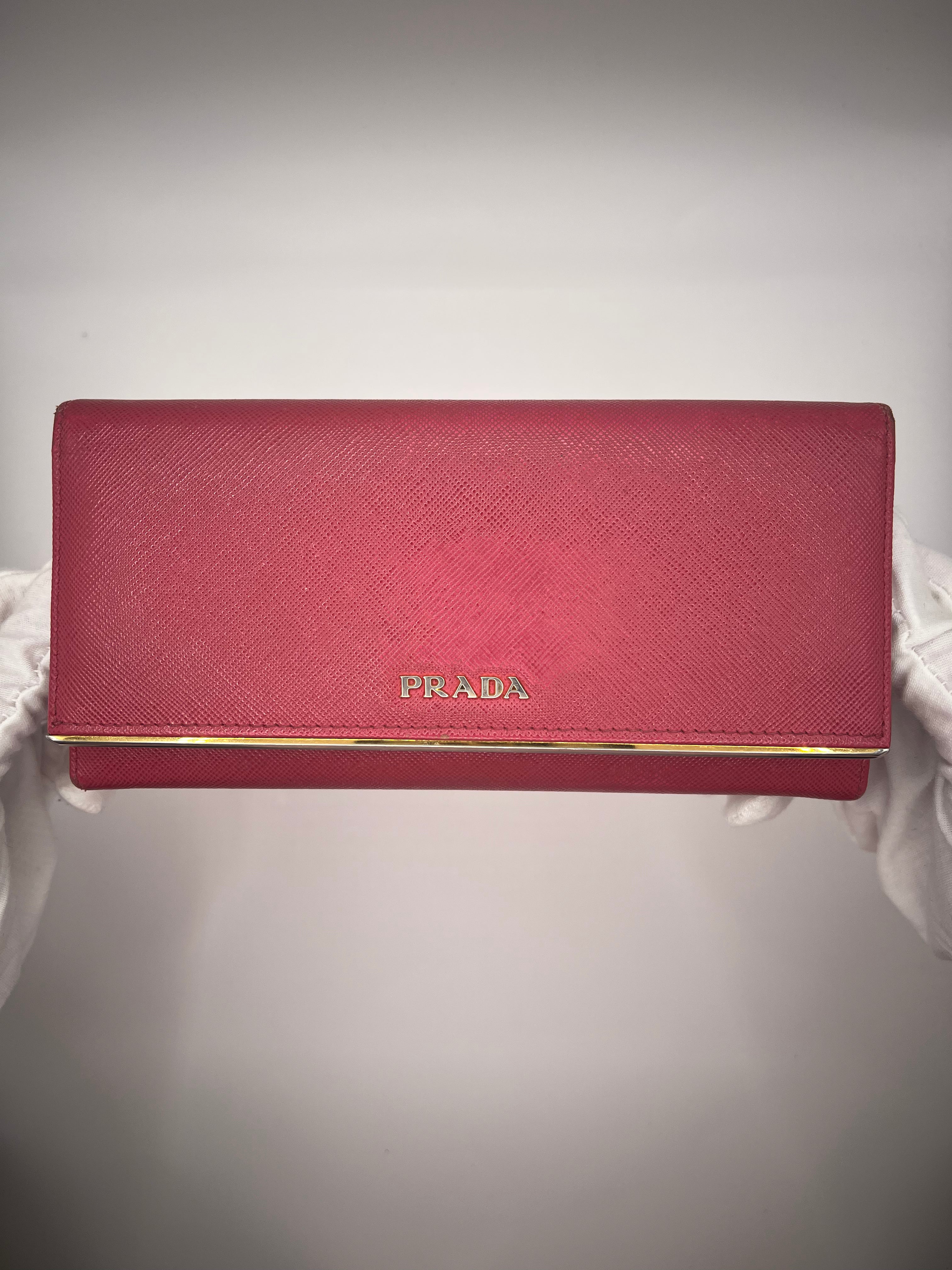 Prada Saffiano Leather Continental Wallet