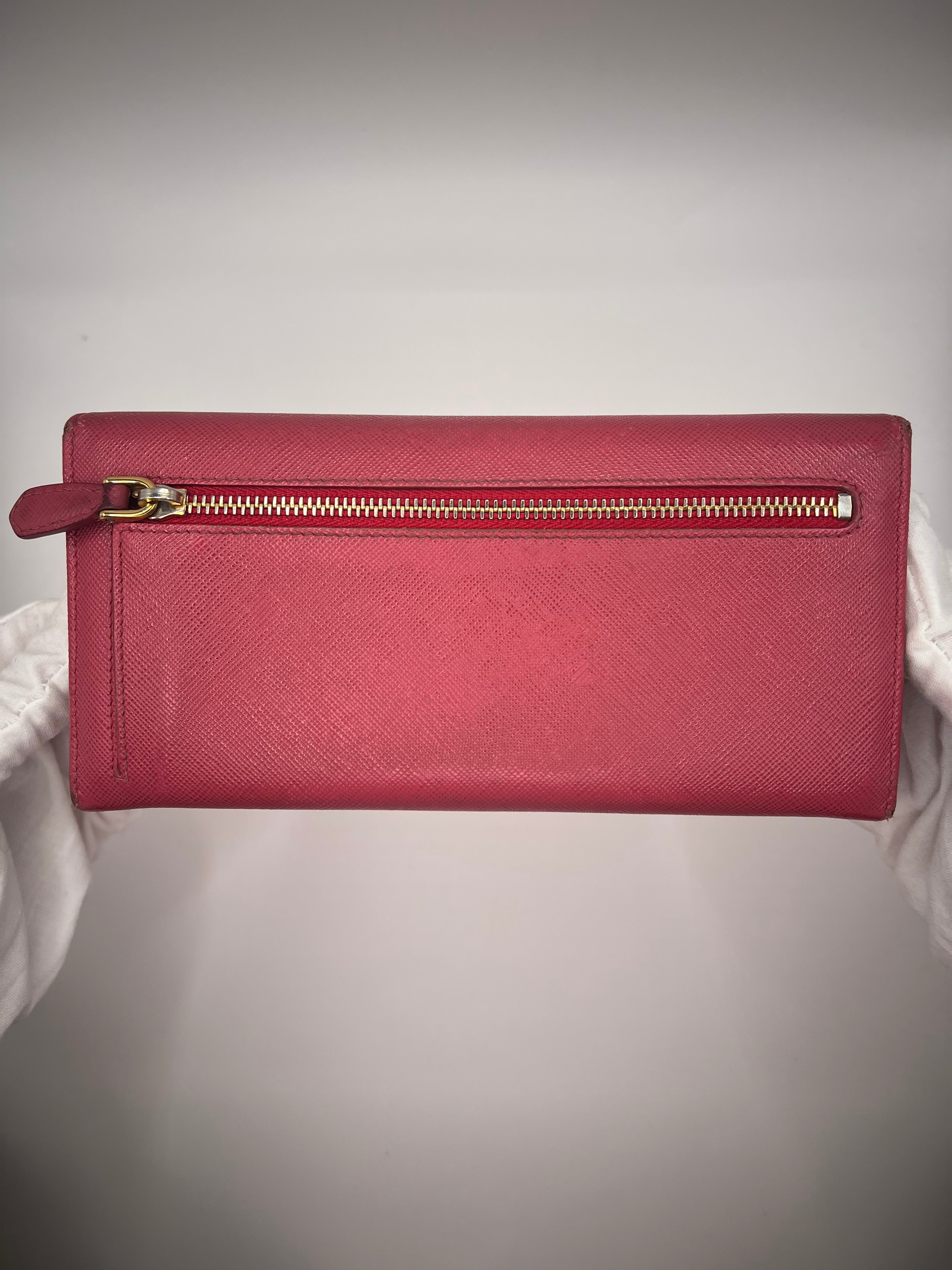 Prada Saffiano Leather Continental Wallet