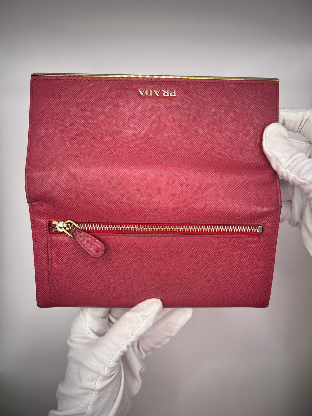 Prada Saffiano Leather Continental Wallet