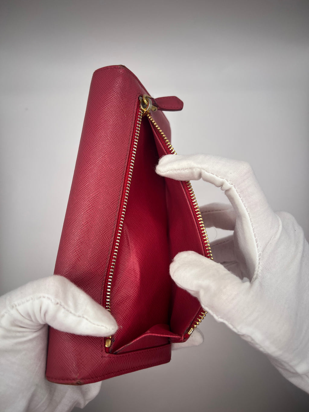 Prada Saffiano Leather Continental Wallet