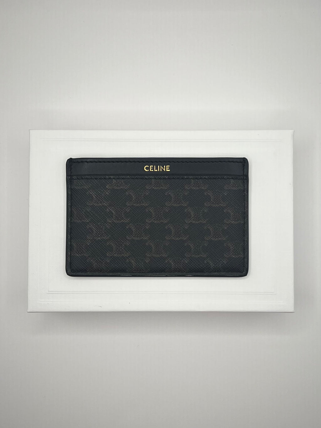 Celine Triomphe Canvas Card Holder