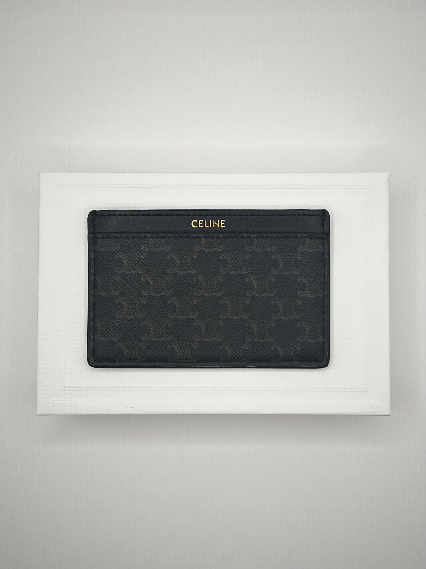 Celine Triomphe Canvas Card Holder
