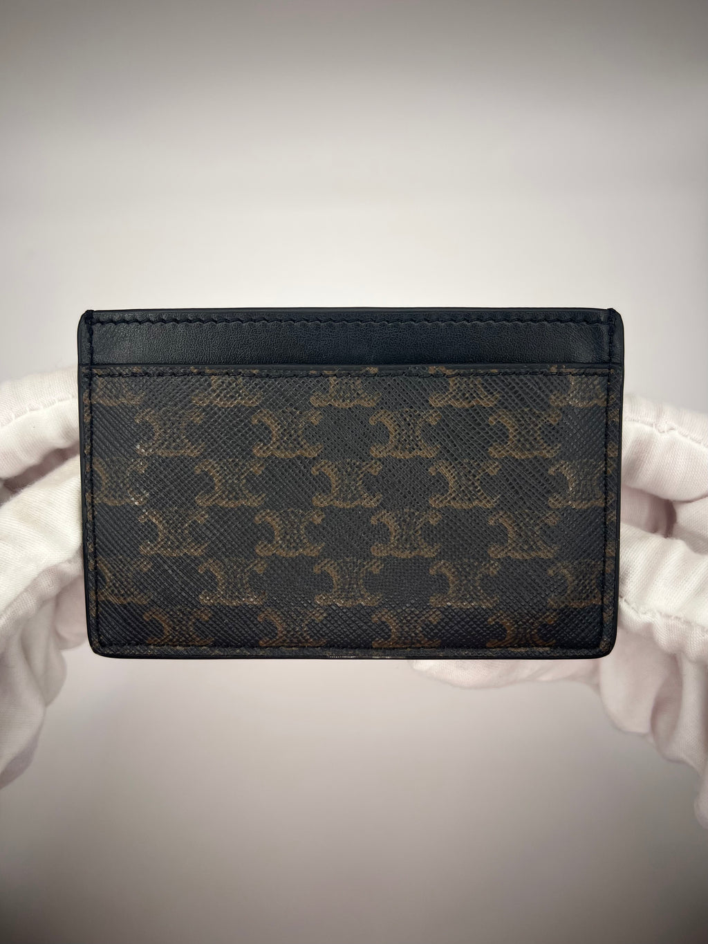 Celine Triomphe Canvas Card Holder