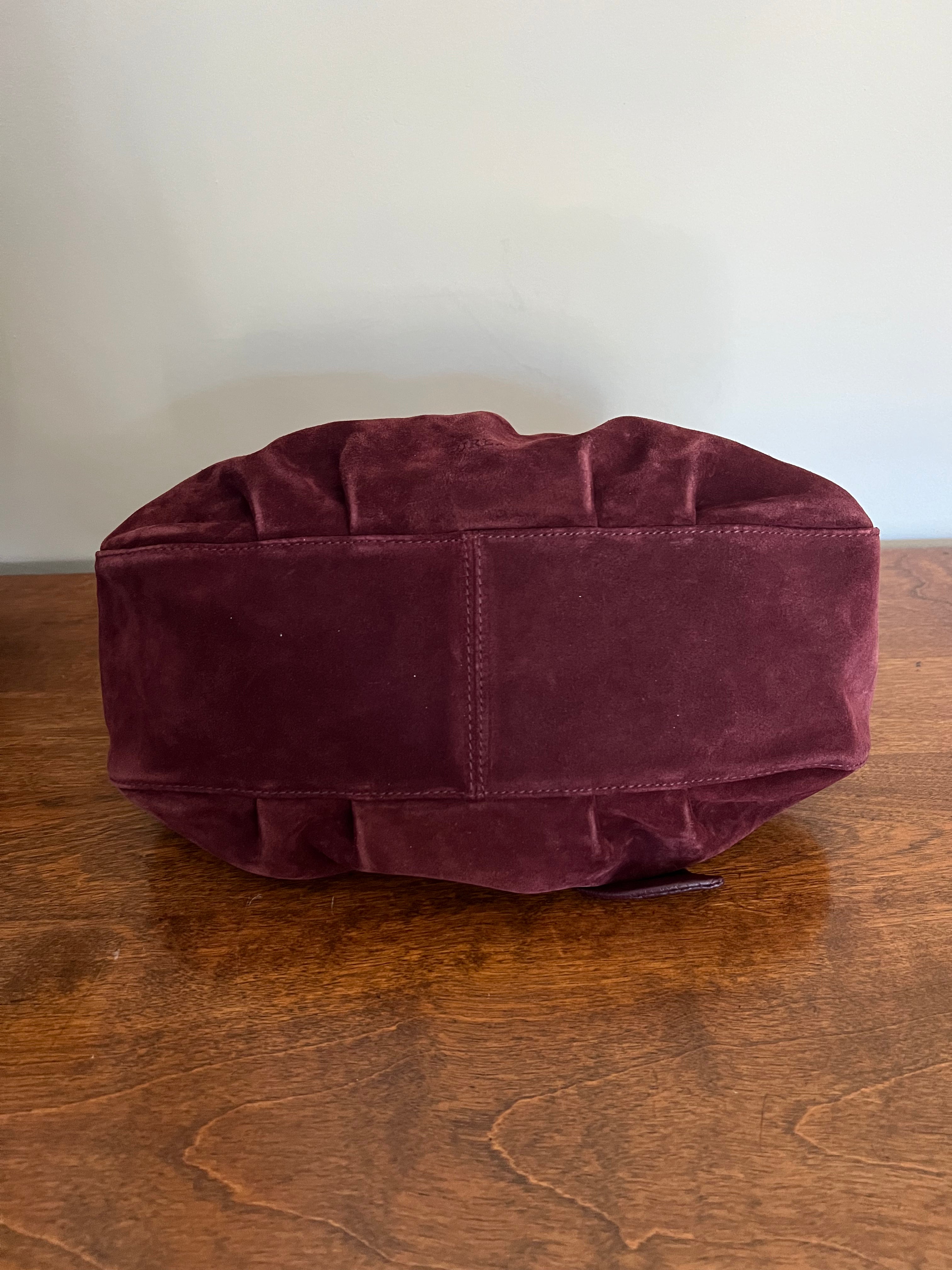 Furla Suede & Leather Handbag