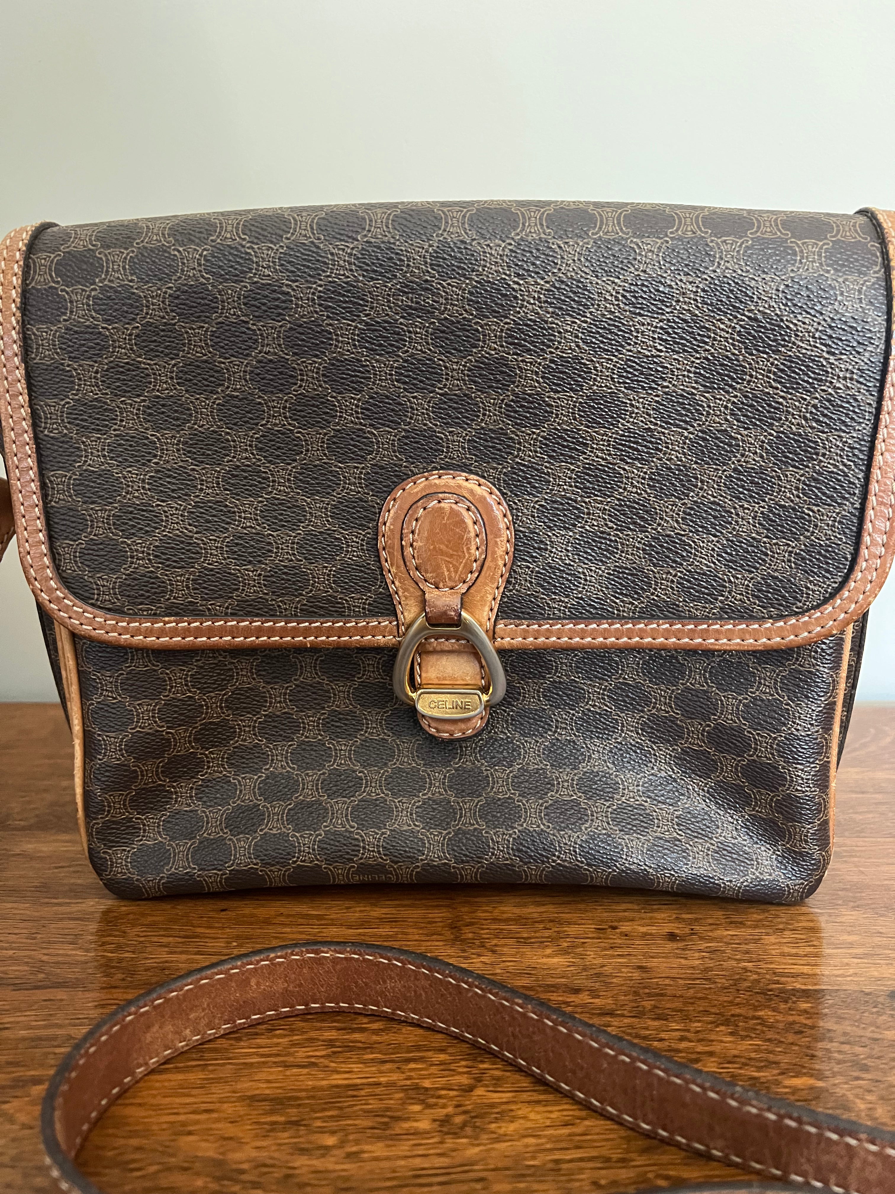 Vintage Céline Macadam Crossbody Bag”