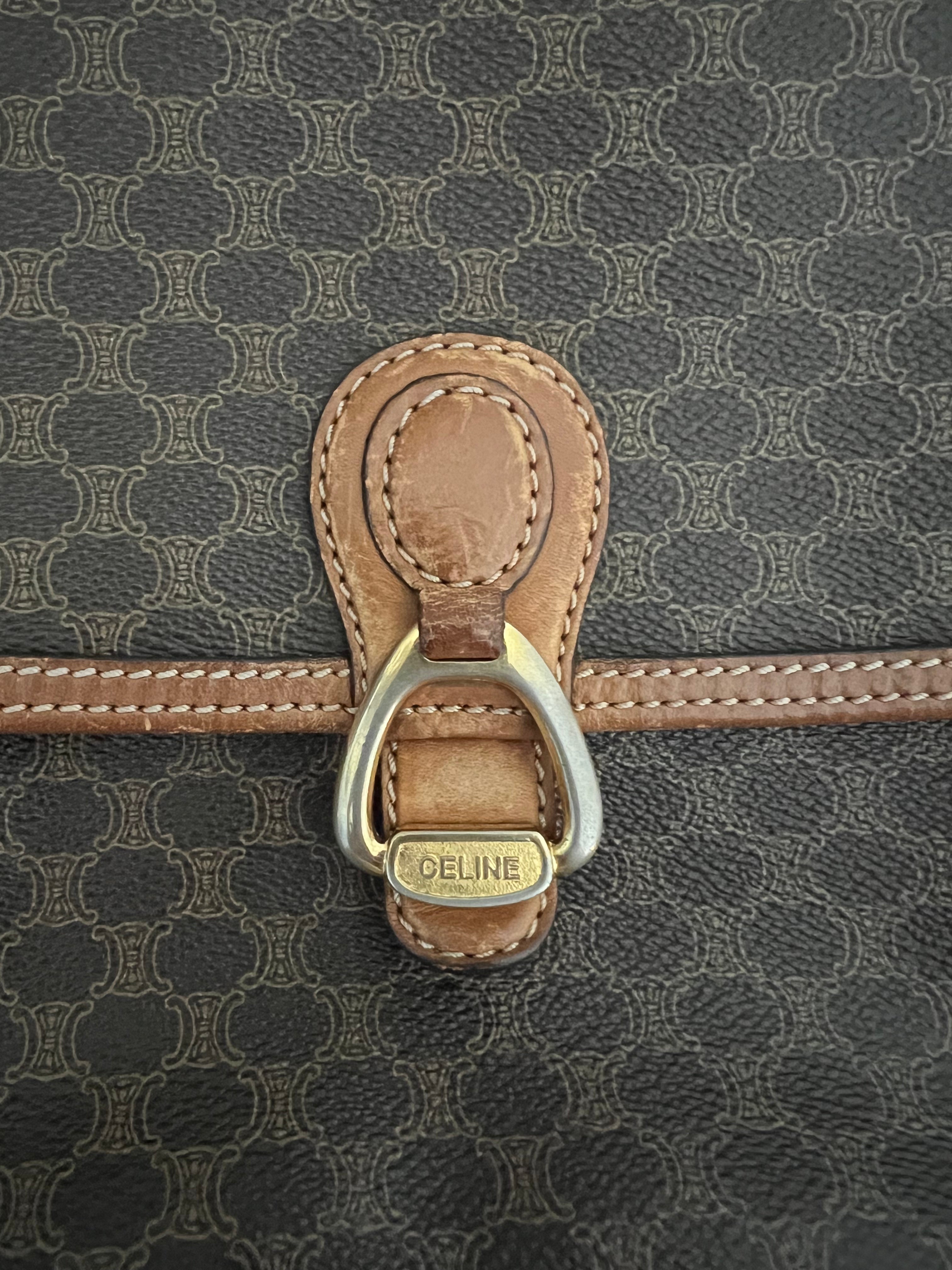 Vintage Céline Macadam Crossbody Bag”