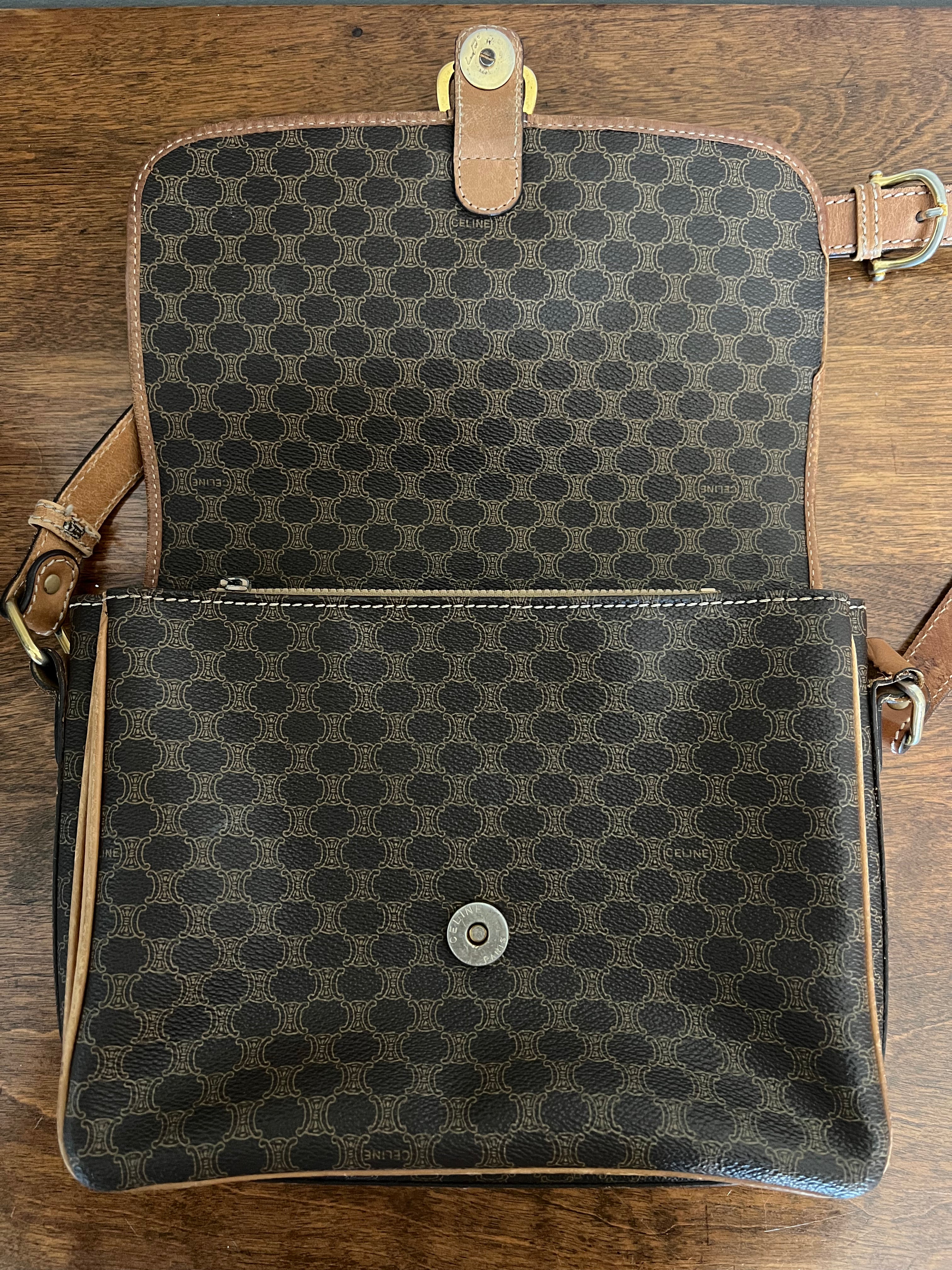 Vintage Céline Macadam Crossbody Bag”