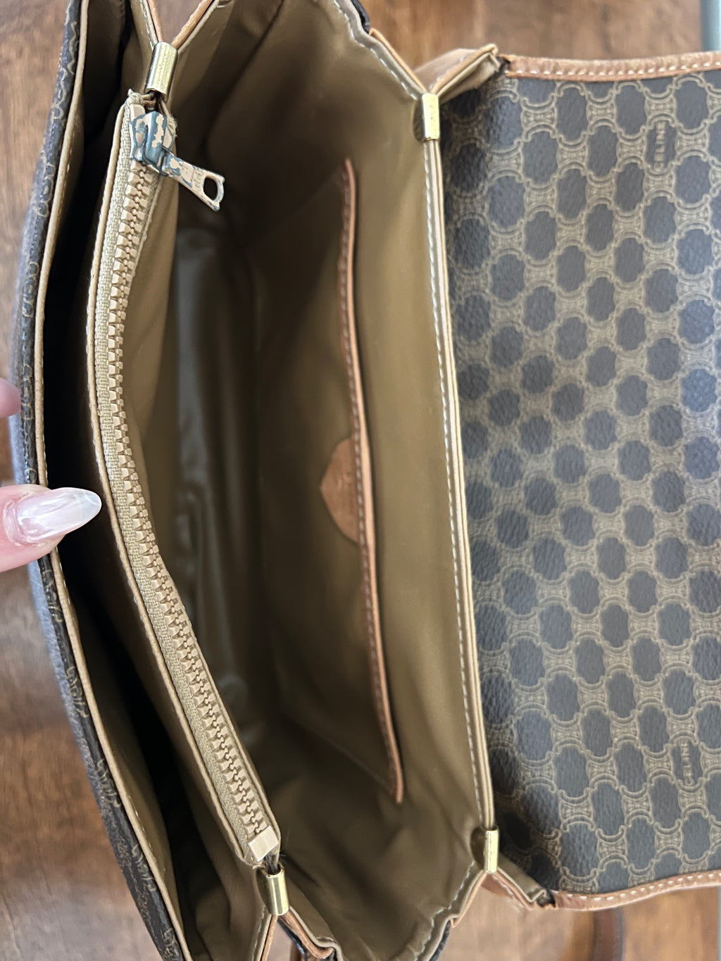Vintage Céline Macadam Crossbody Bag”