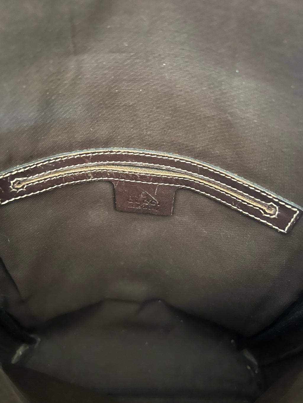 Gucci GG Canvas Messenger Bag – Brown Leather Trim