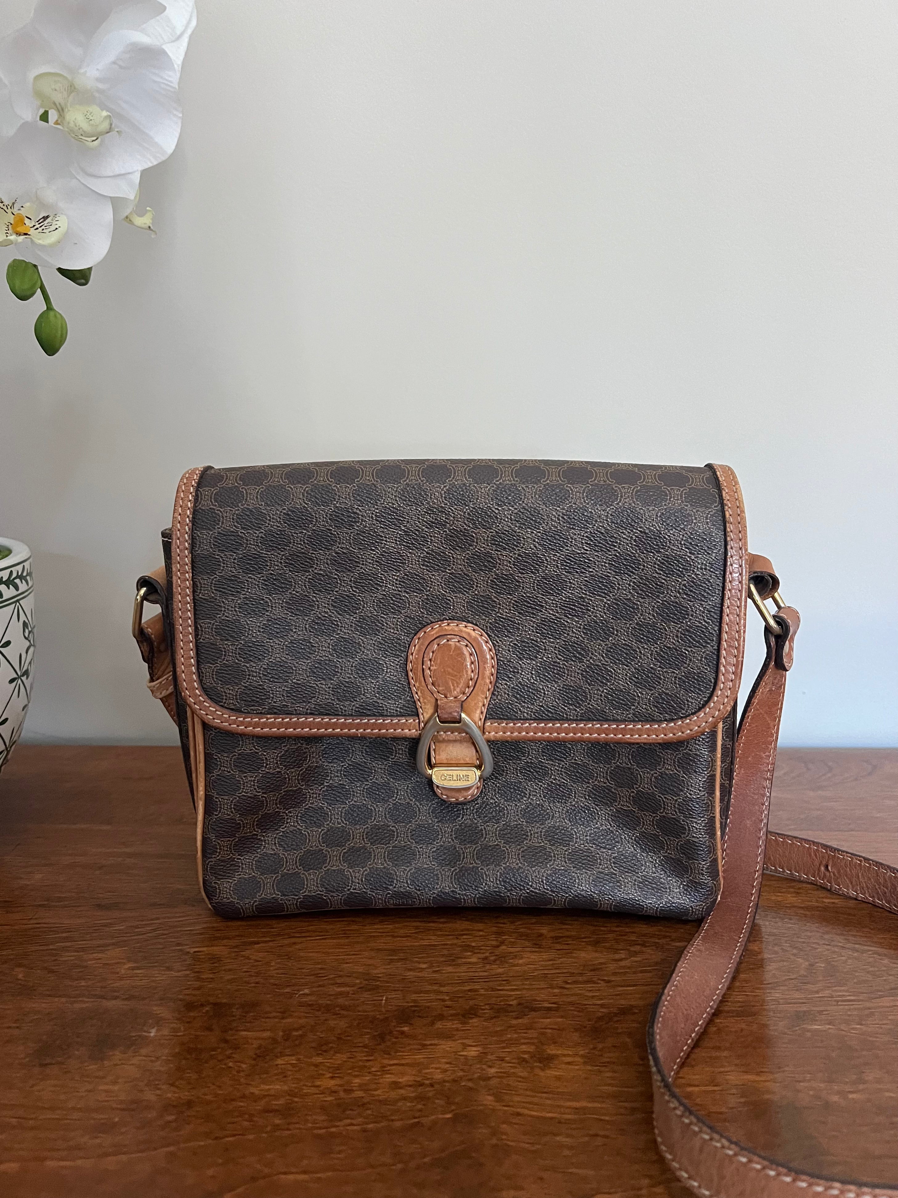 Vintage Céline Macadam Crossbody Bag”