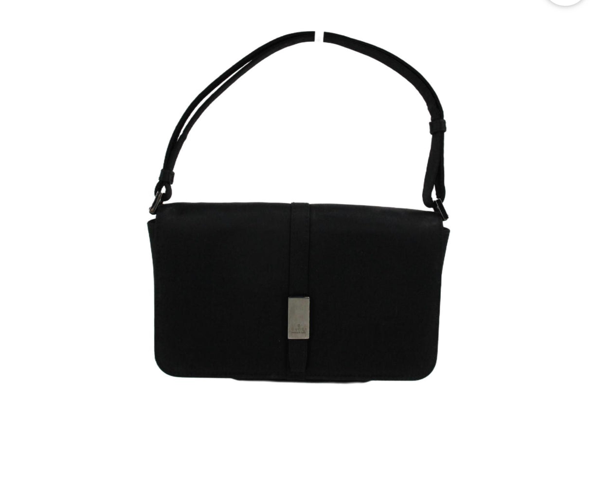 Gucci Black Canvas Shoulder Bag
