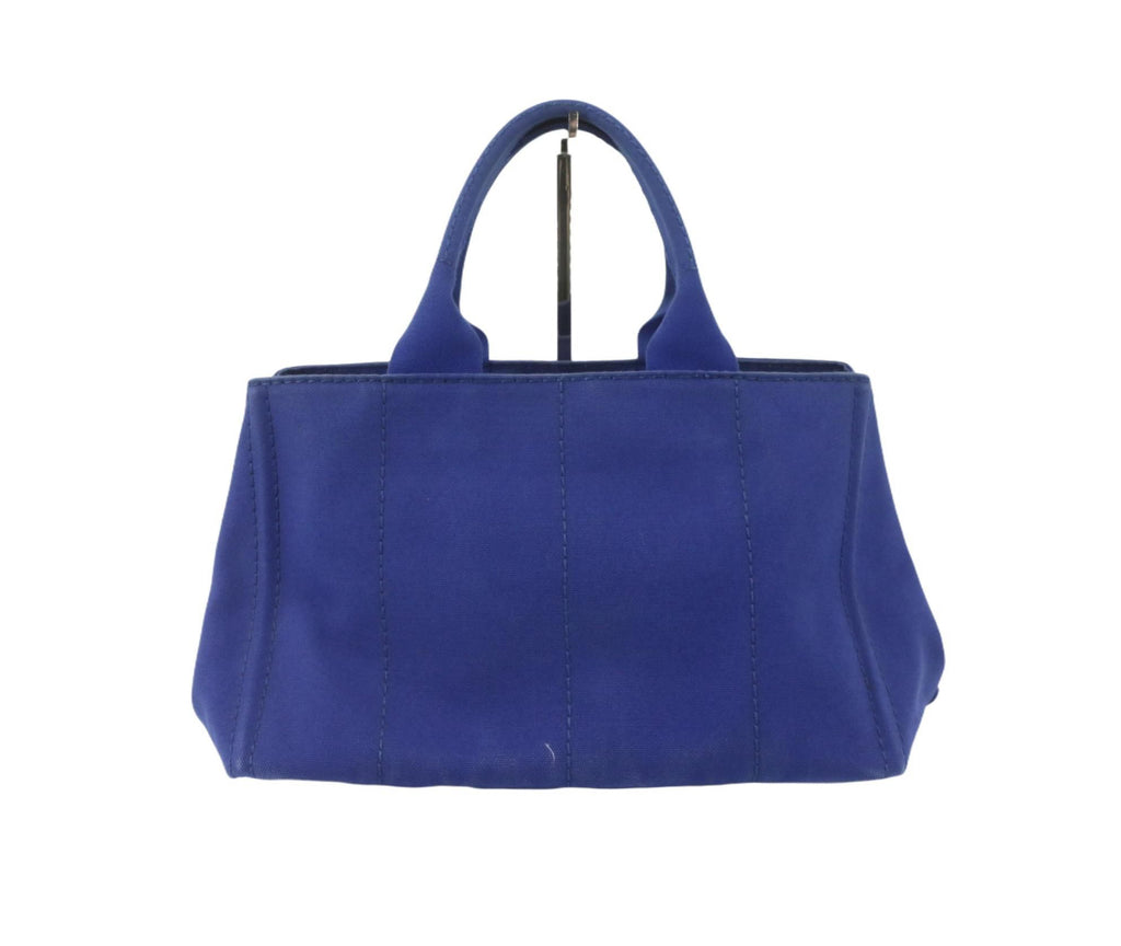 Prada Blue Canapa Tote