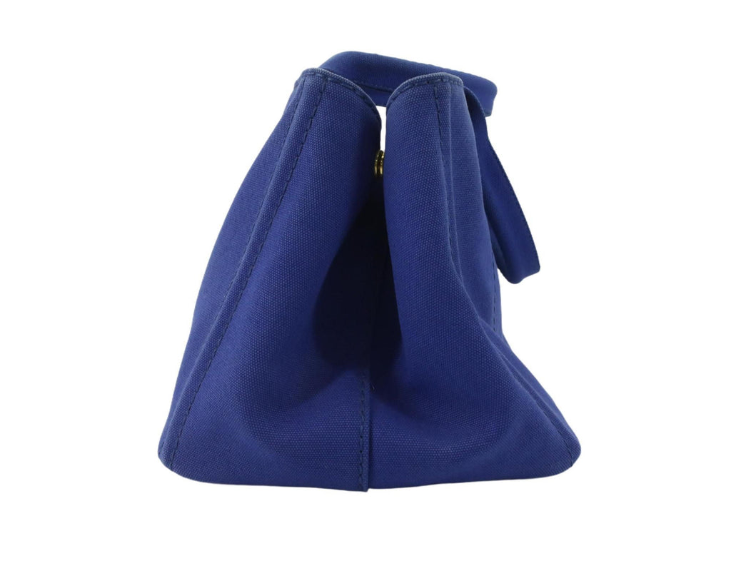 Prada Blue Canapa Tote