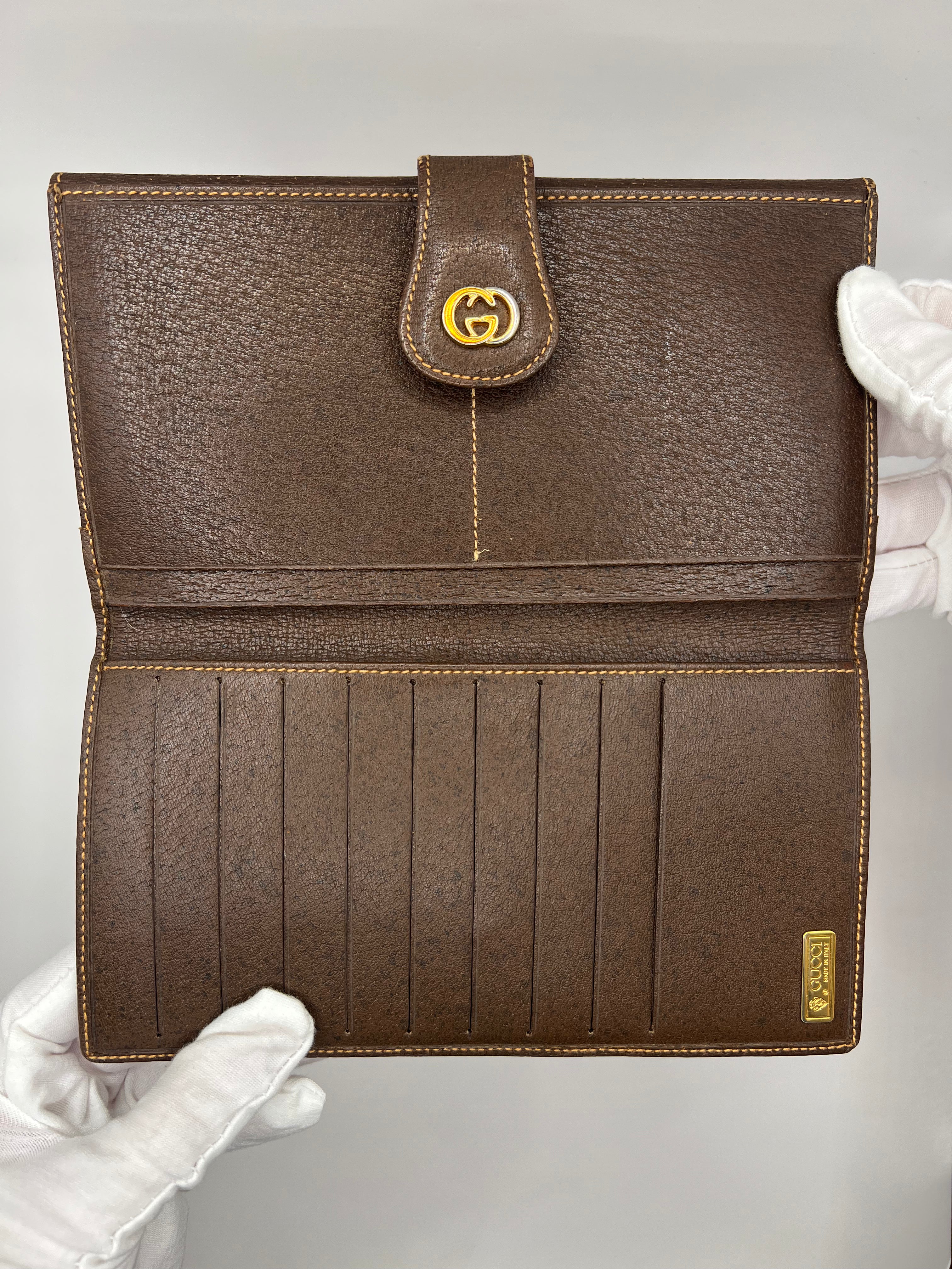 Gucci GG Supreme Web Stripe Long Wallet