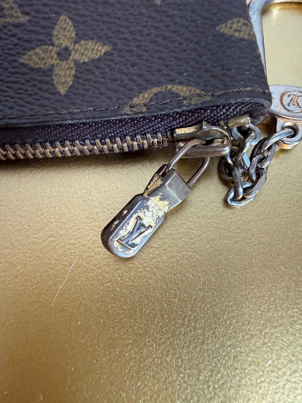Vintage Louis Vuitton Monogram Pochette Clés, 1987