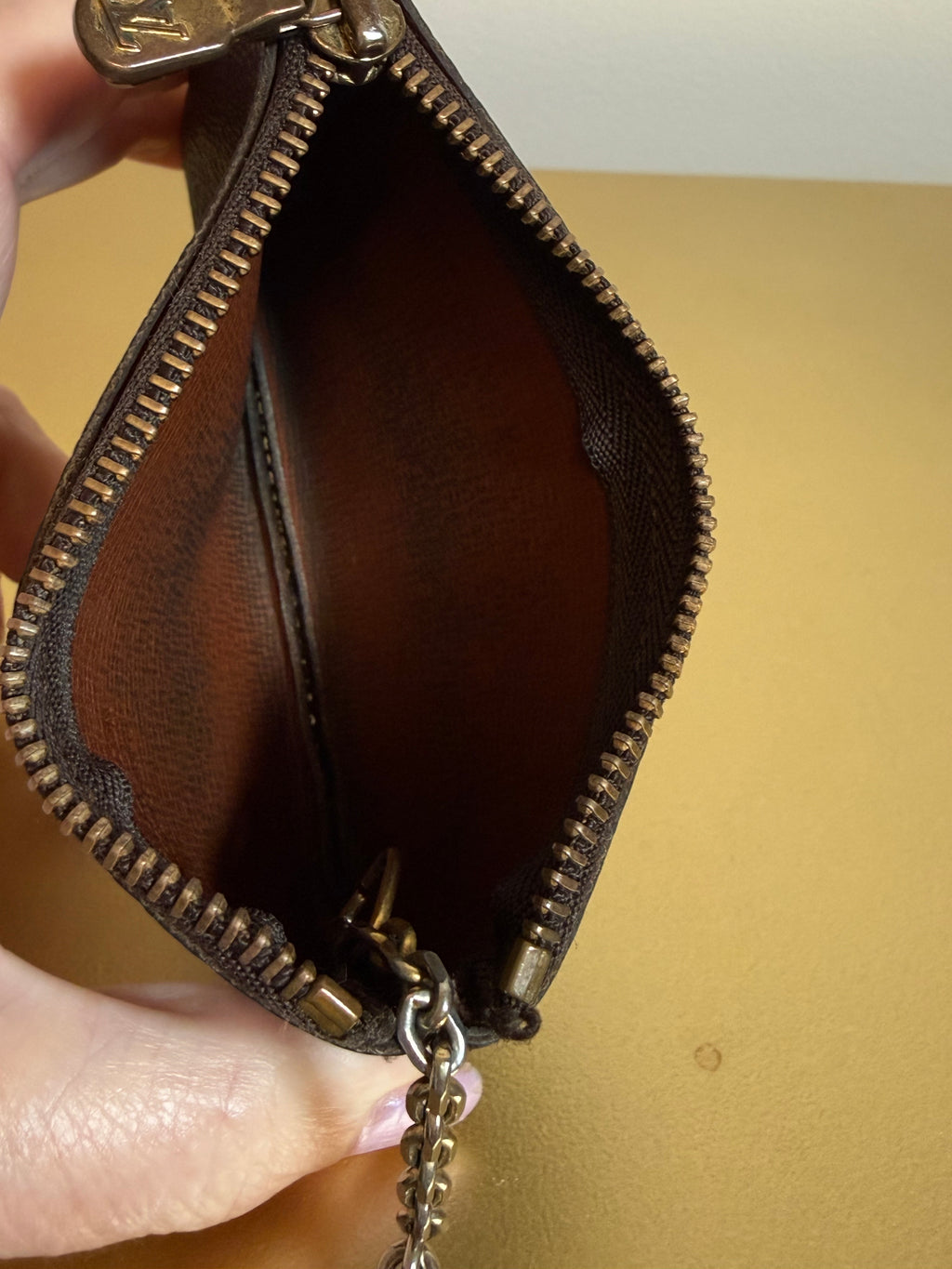 Vintage Louis Vuitton Monogram Pochette Clés, 1987