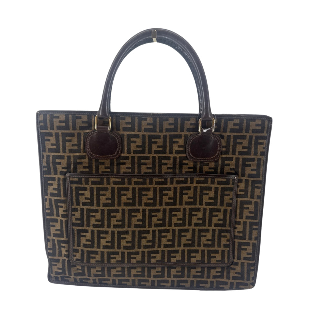 Fendi Zucca Canvas Tote – Brown FF Monogram