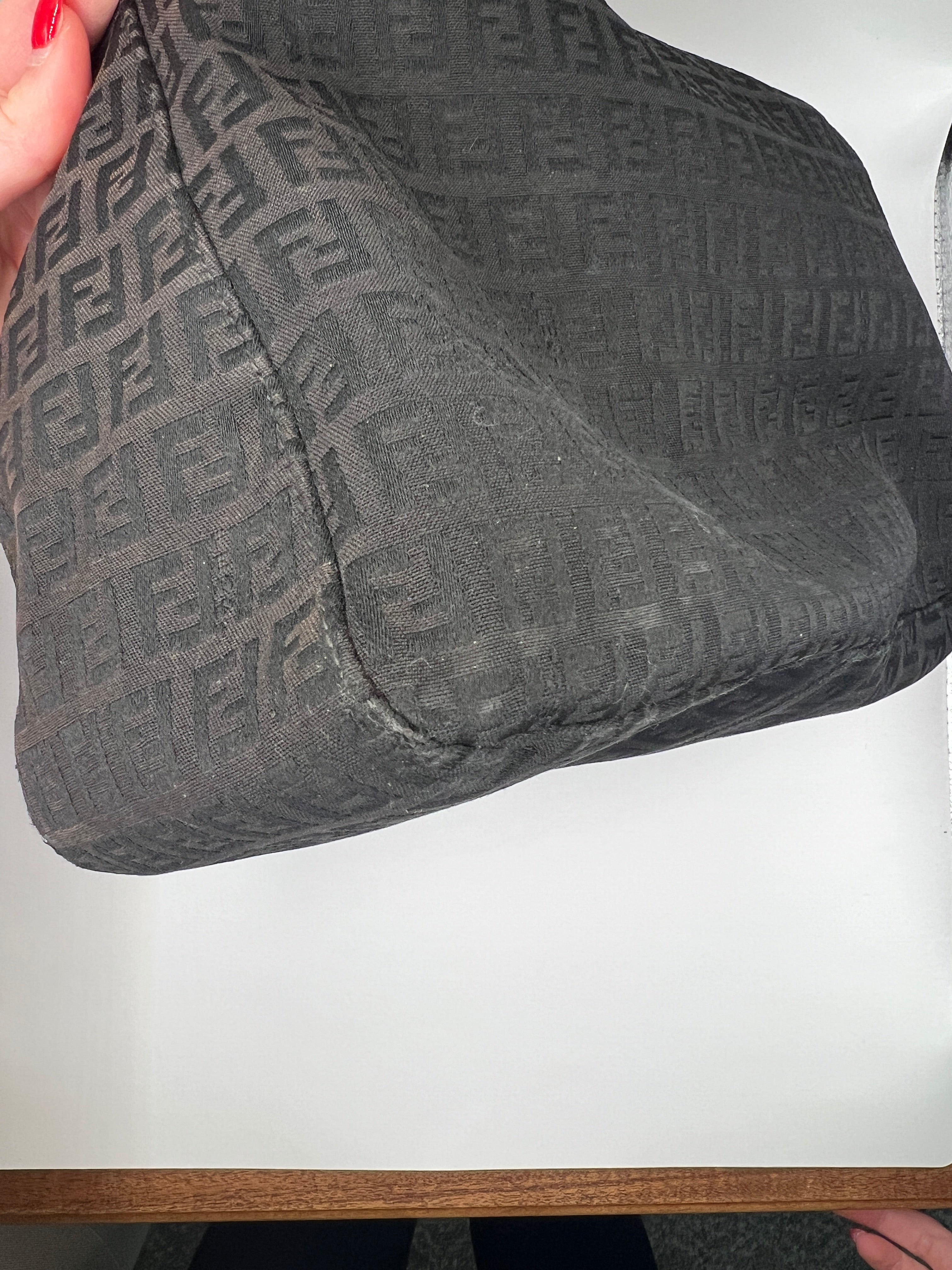 Fendi Zucchino Mama Baguette Black