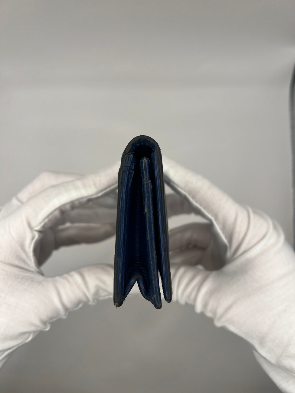 Prada Blue Saffiano Leather Card Holder/Wallet