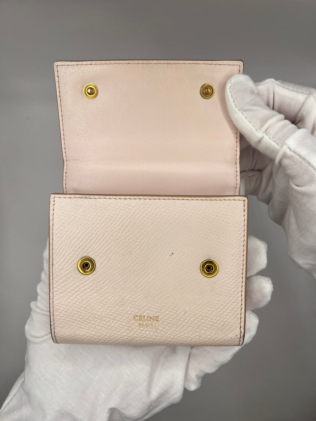 Céline Paris Ballerina Pink Trifold Wallet