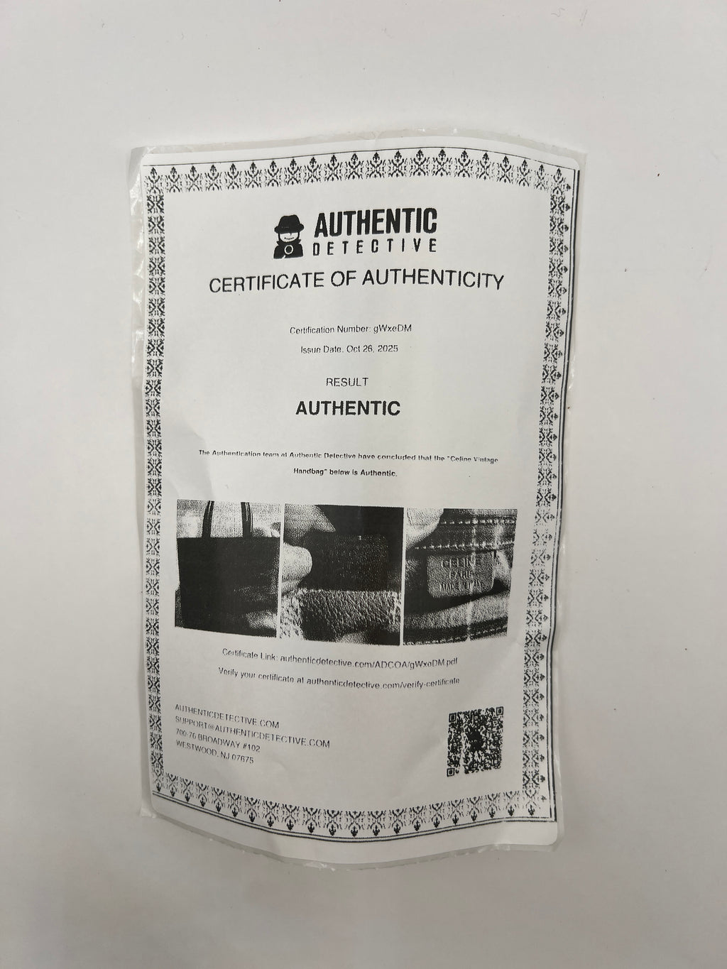 Céline Vintage Macadam Canvas Stripe Tote