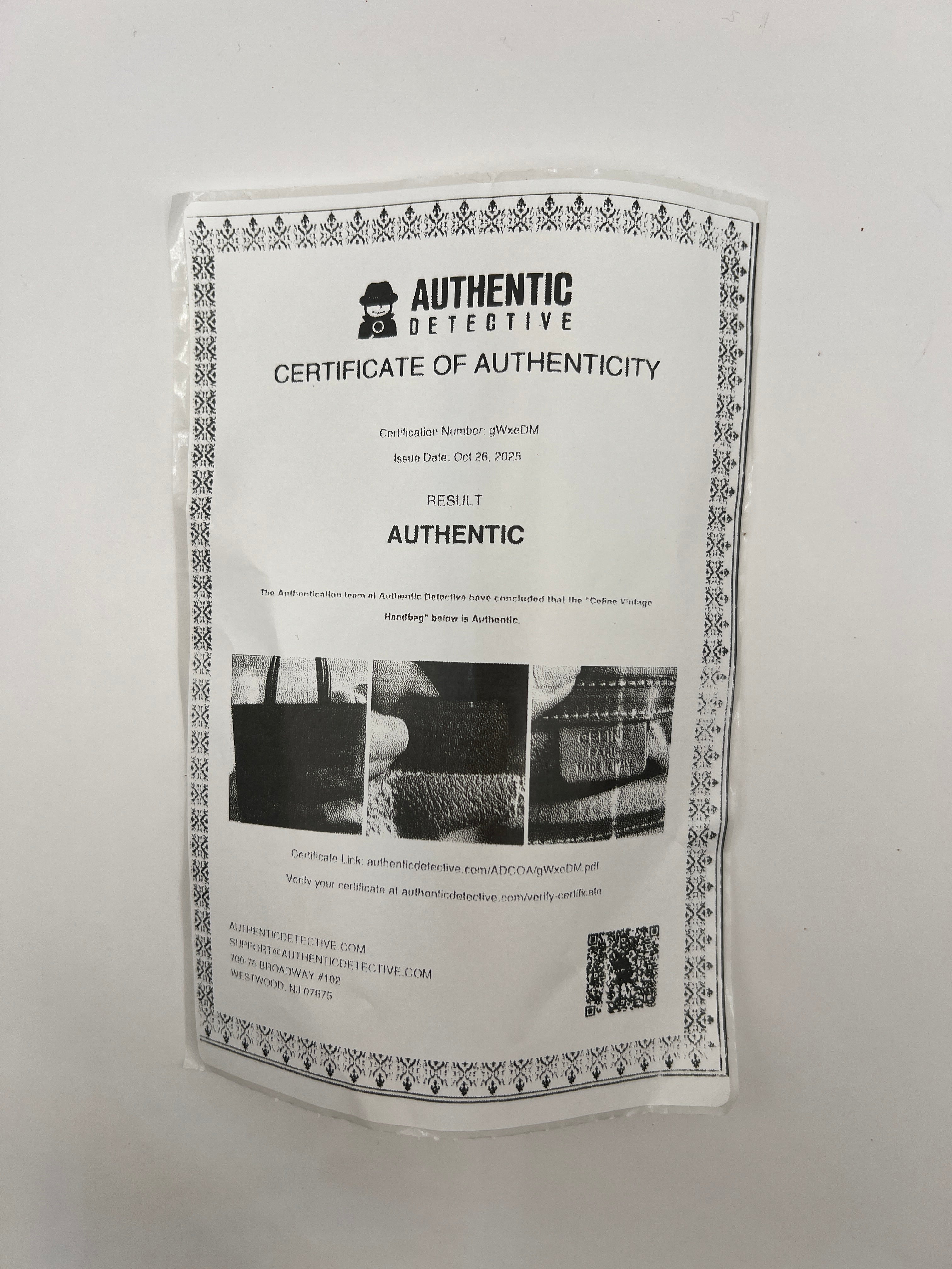 Céline Vintage Macadam Canvas Stripe Tote