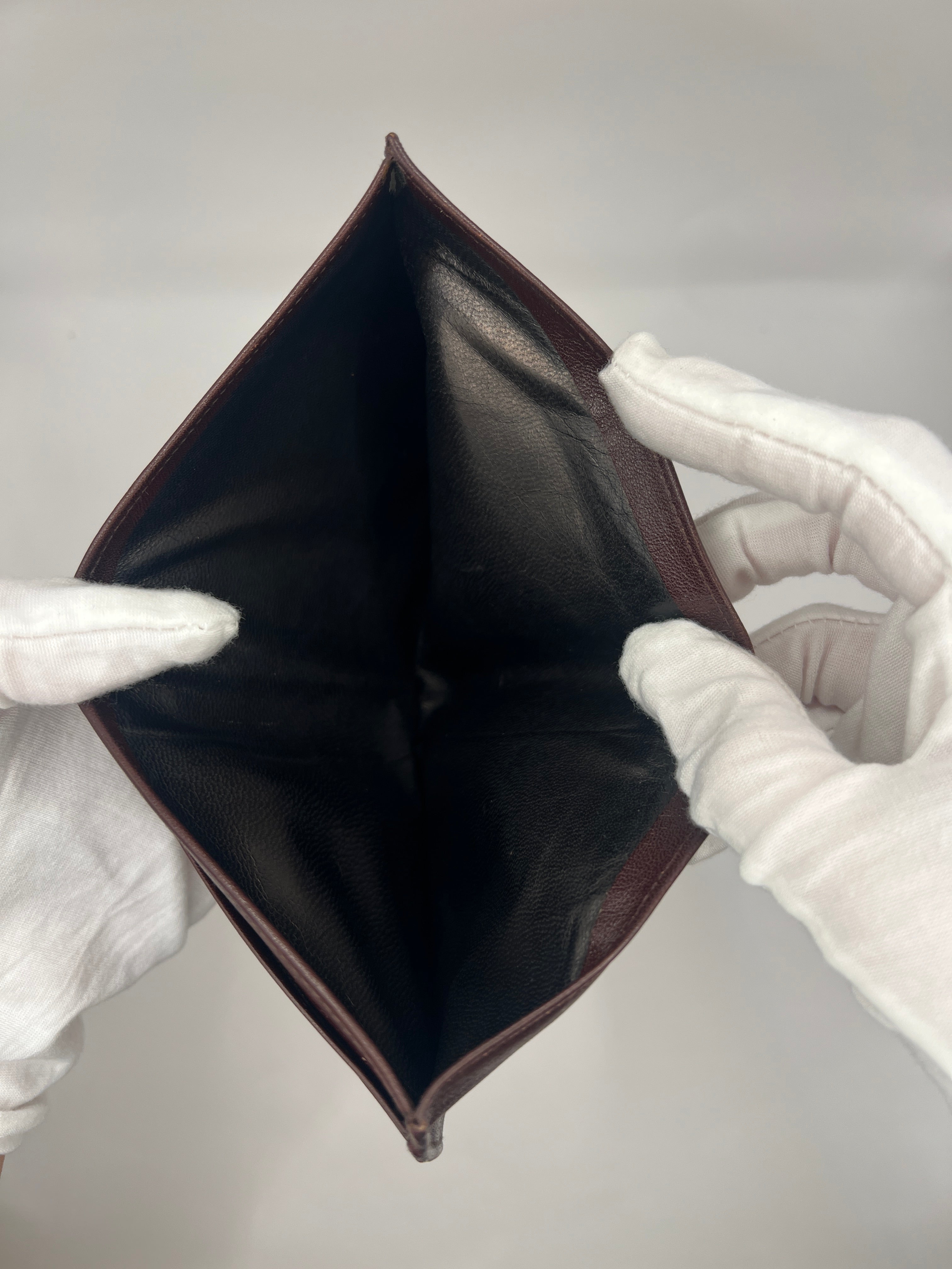 CÉLINE Carriage Logo Bifold Wallet – Brown Leather