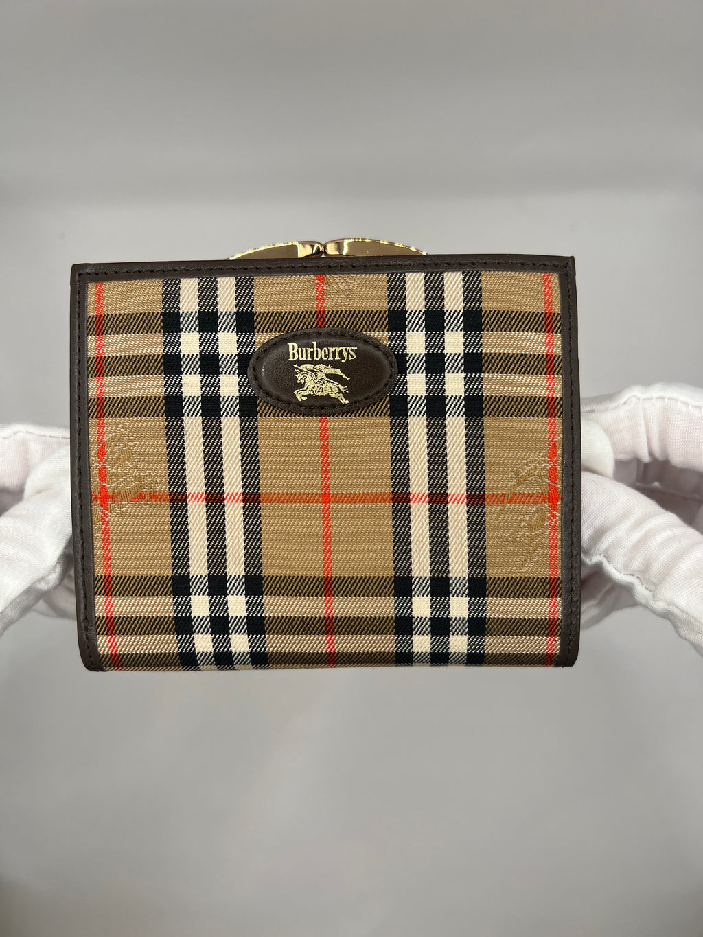 Burberrys Nova Check French Purse Wallet