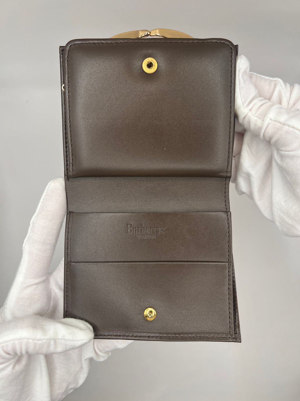 Burberrys Nova Check French Purse Wallet