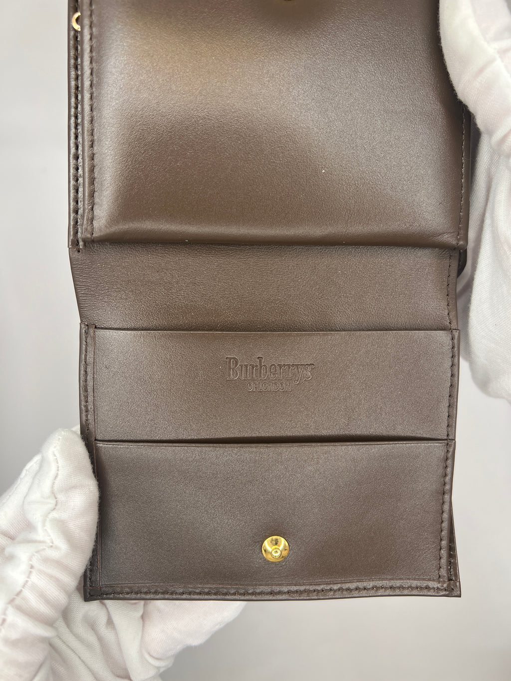 Burberrys Nova Check French Purse Wallet