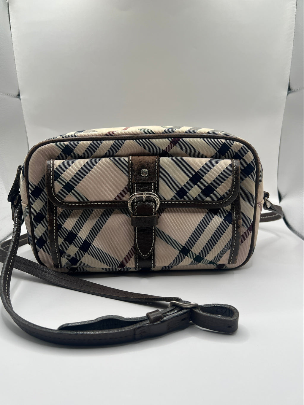 Burberry Blue Label Nova Check Crossbody Bag