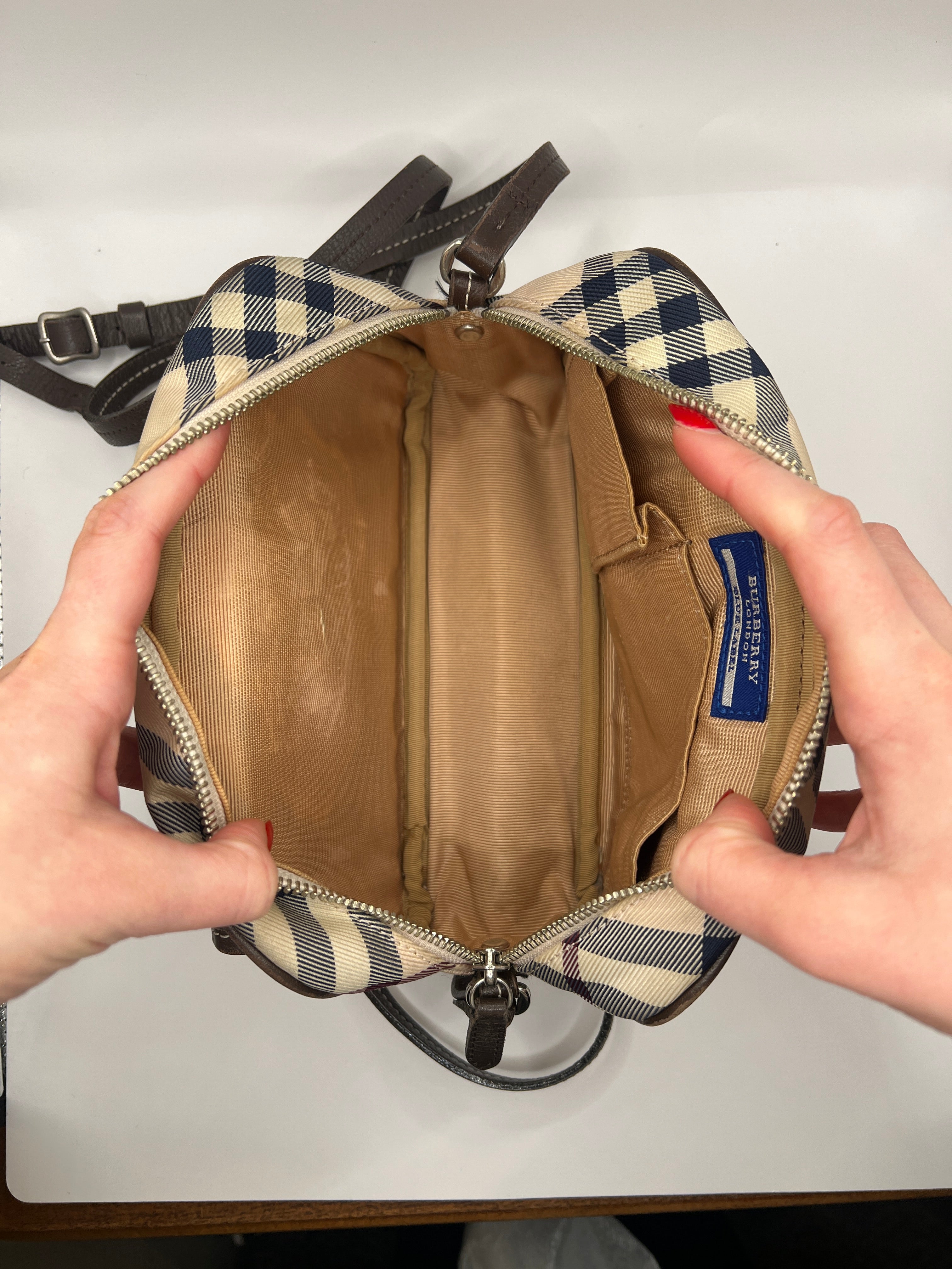 Burberry Blue Label Nova Check Crossbody Bag