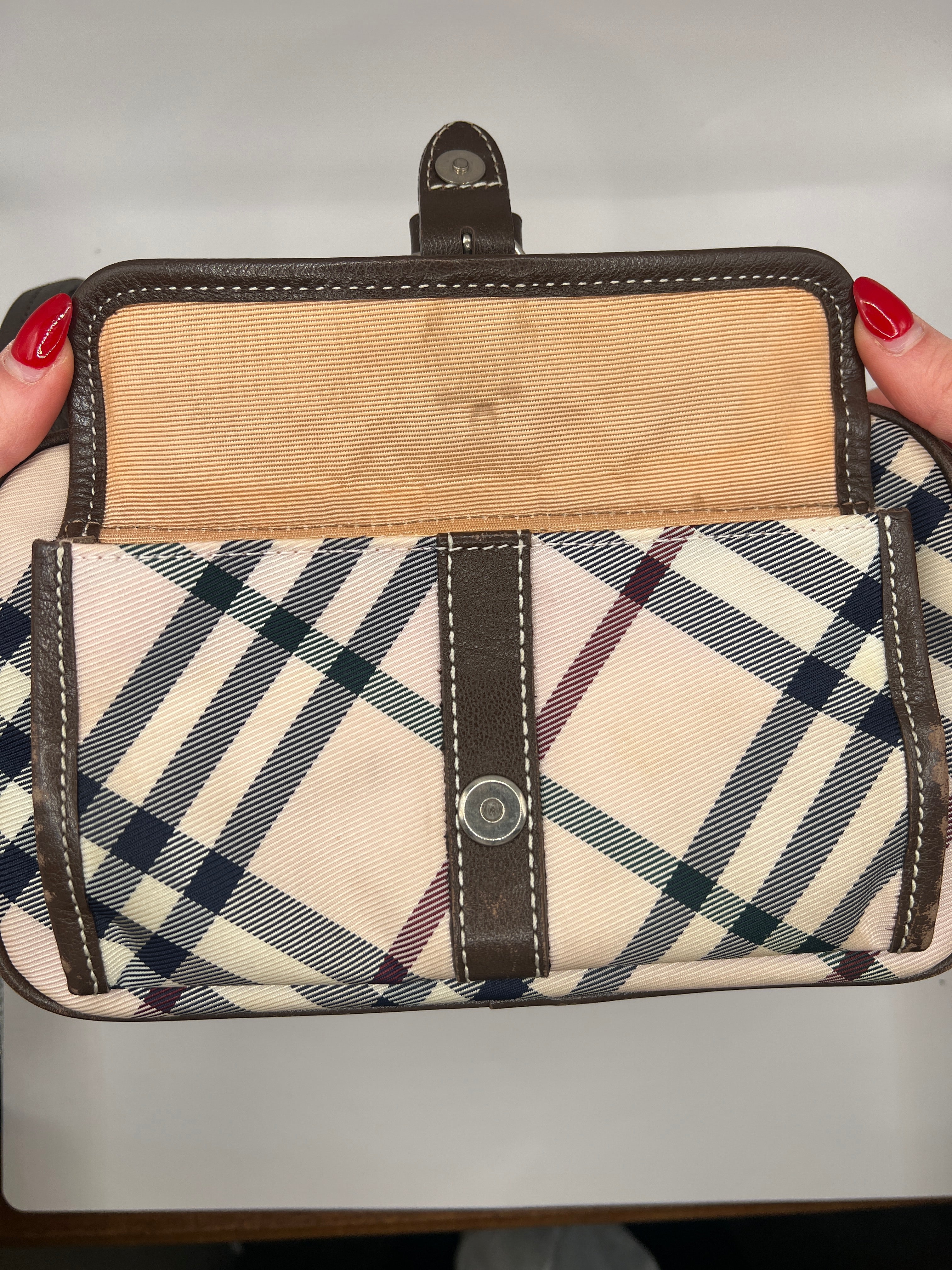 Burberry Blue Label Nova Check Crossbody Bag