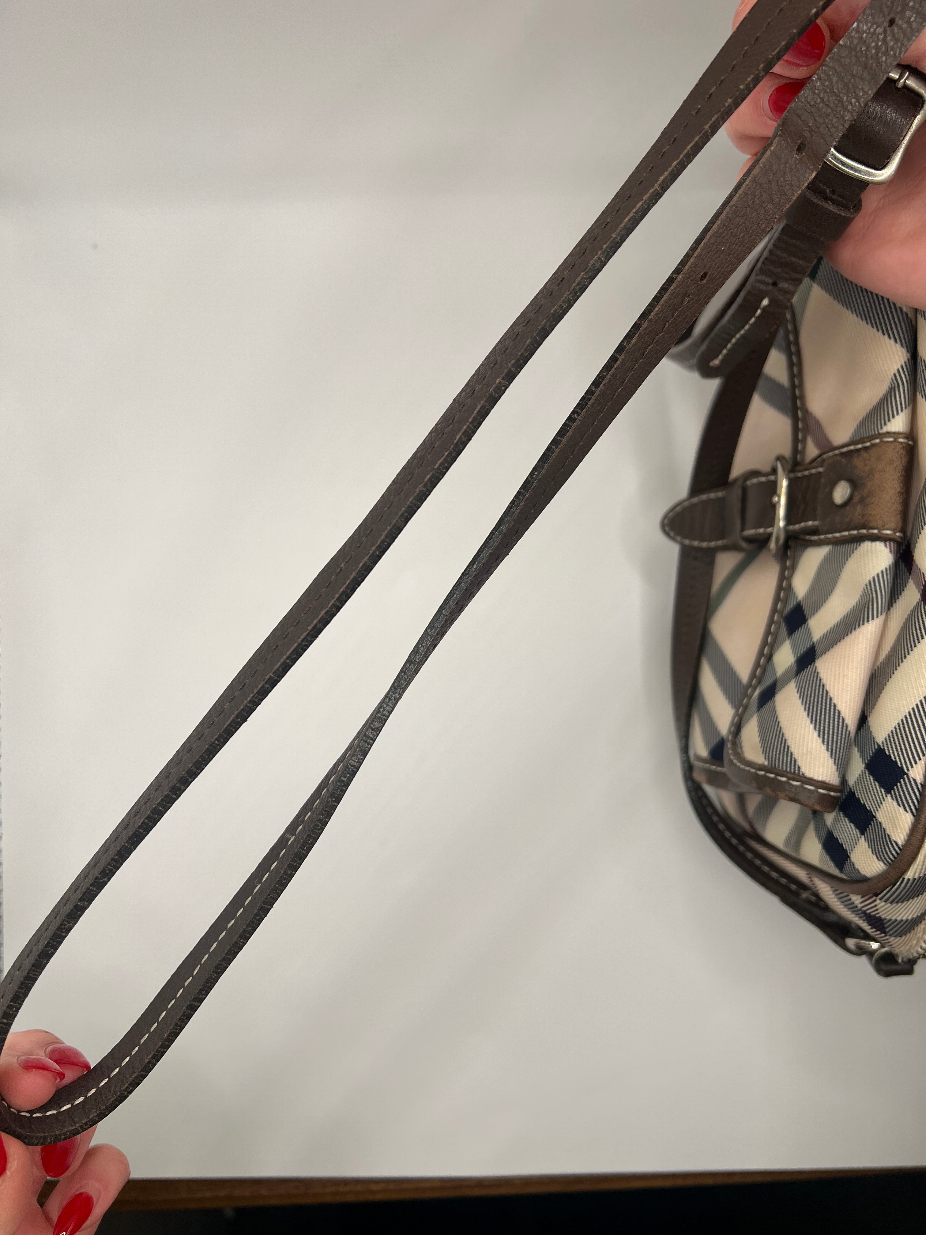 Burberry Blue Label Nova Check Crossbody Bag