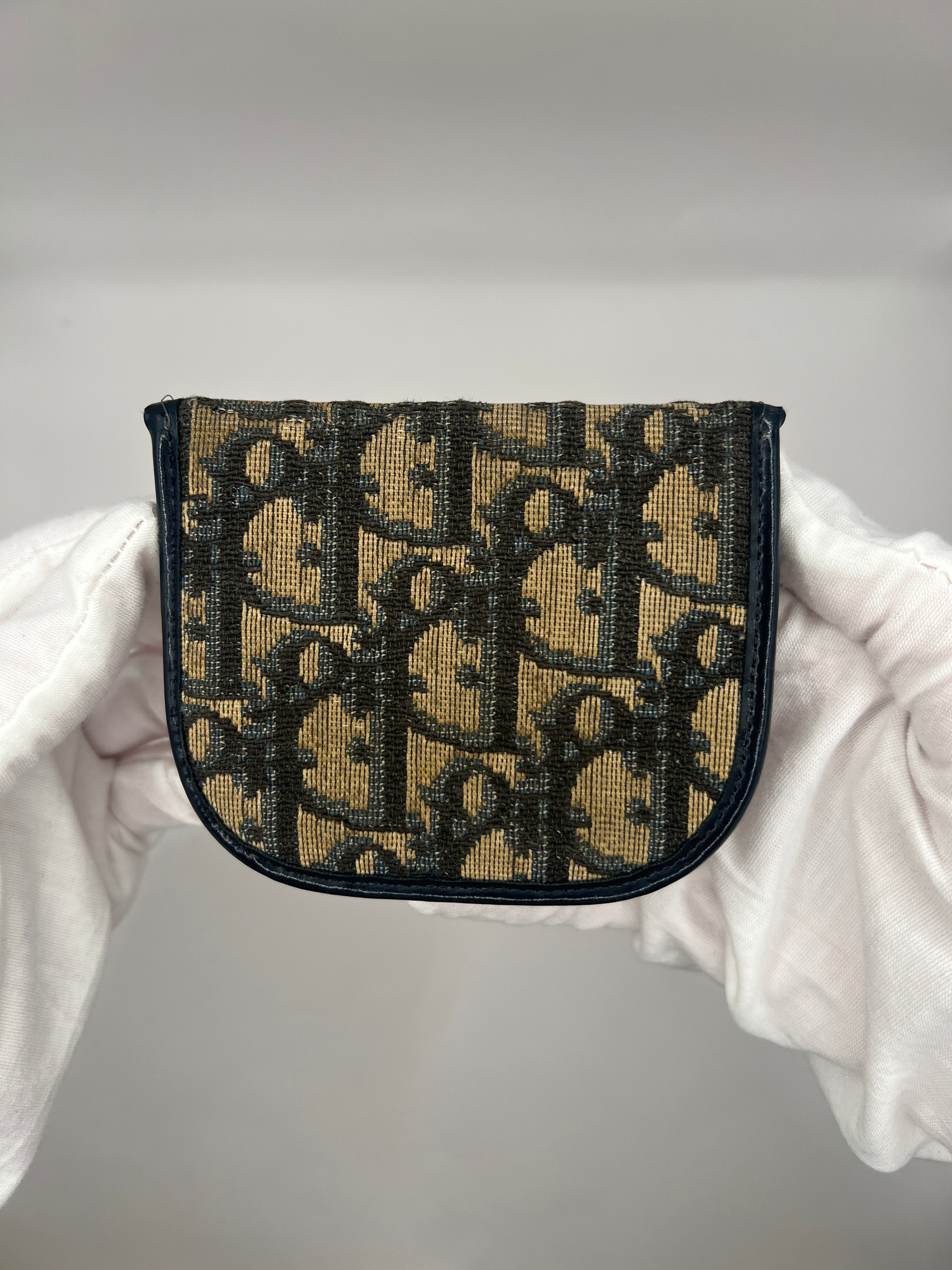 Christian Dior Vintage Trotter Canvas Coin Purse