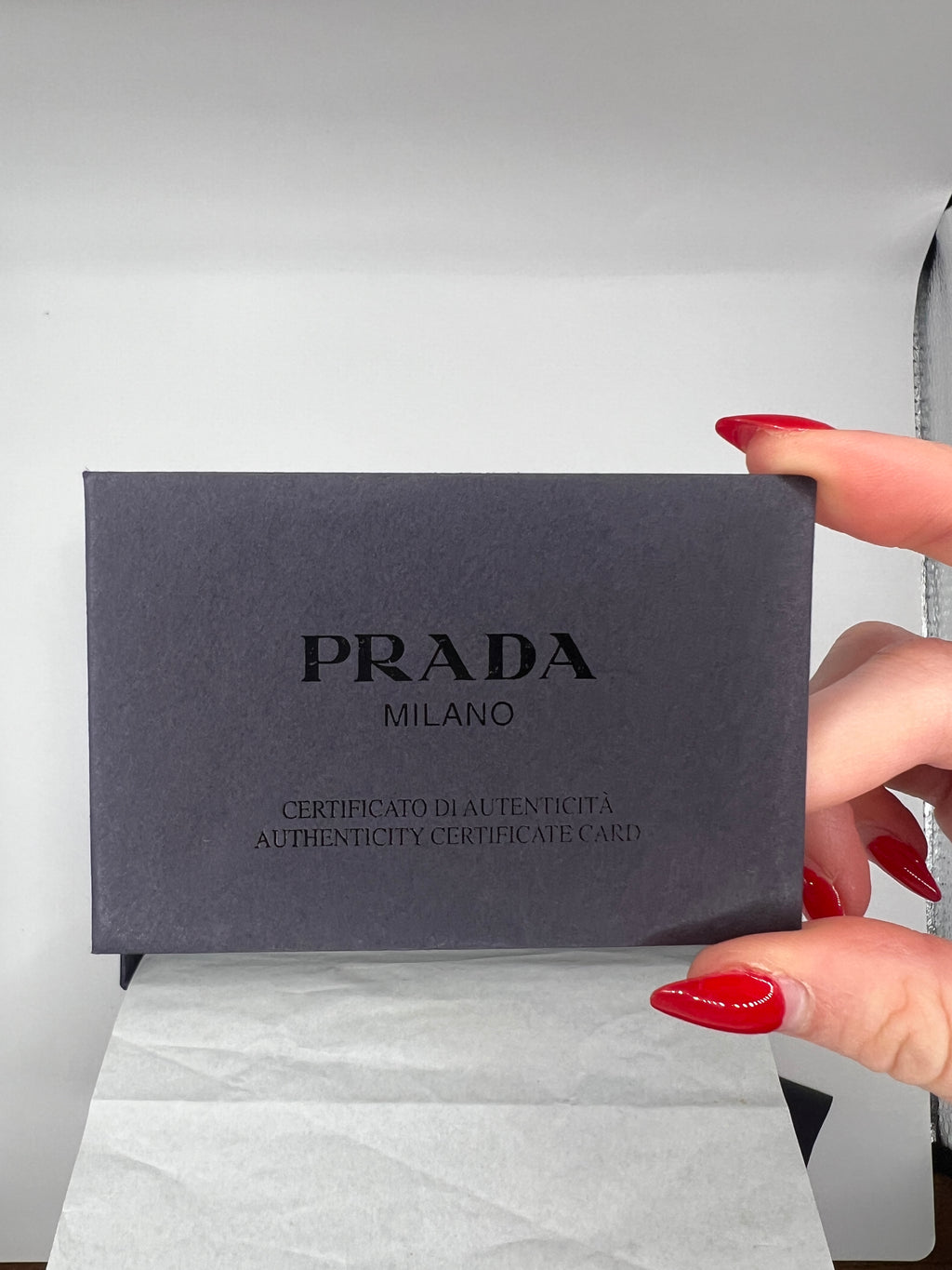 Prada Black Nylon Chain Wallet