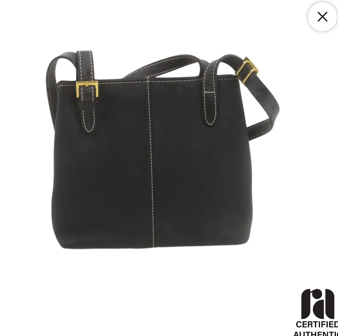 Black Burberry Leather Shoulder Bag