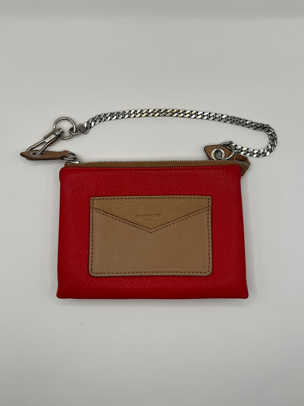 Givenchy Leather Two-Tone Pouch Wrislet