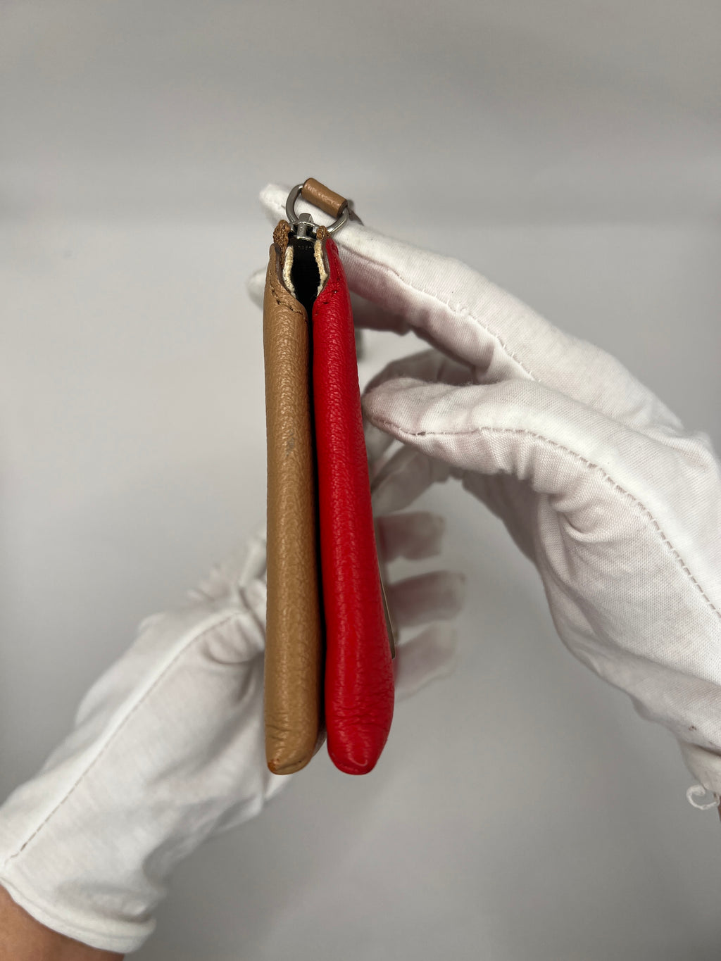 Givenchy Leather Two-Tone Pouch Wrislet